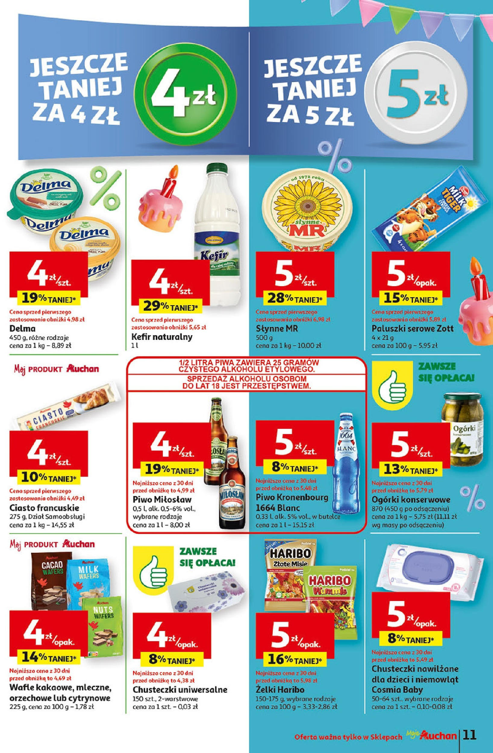 Auchan Jeszcze taniej na urodziny Gazetka ważna od 25.04.2024 do 30.04.2024 strona 9