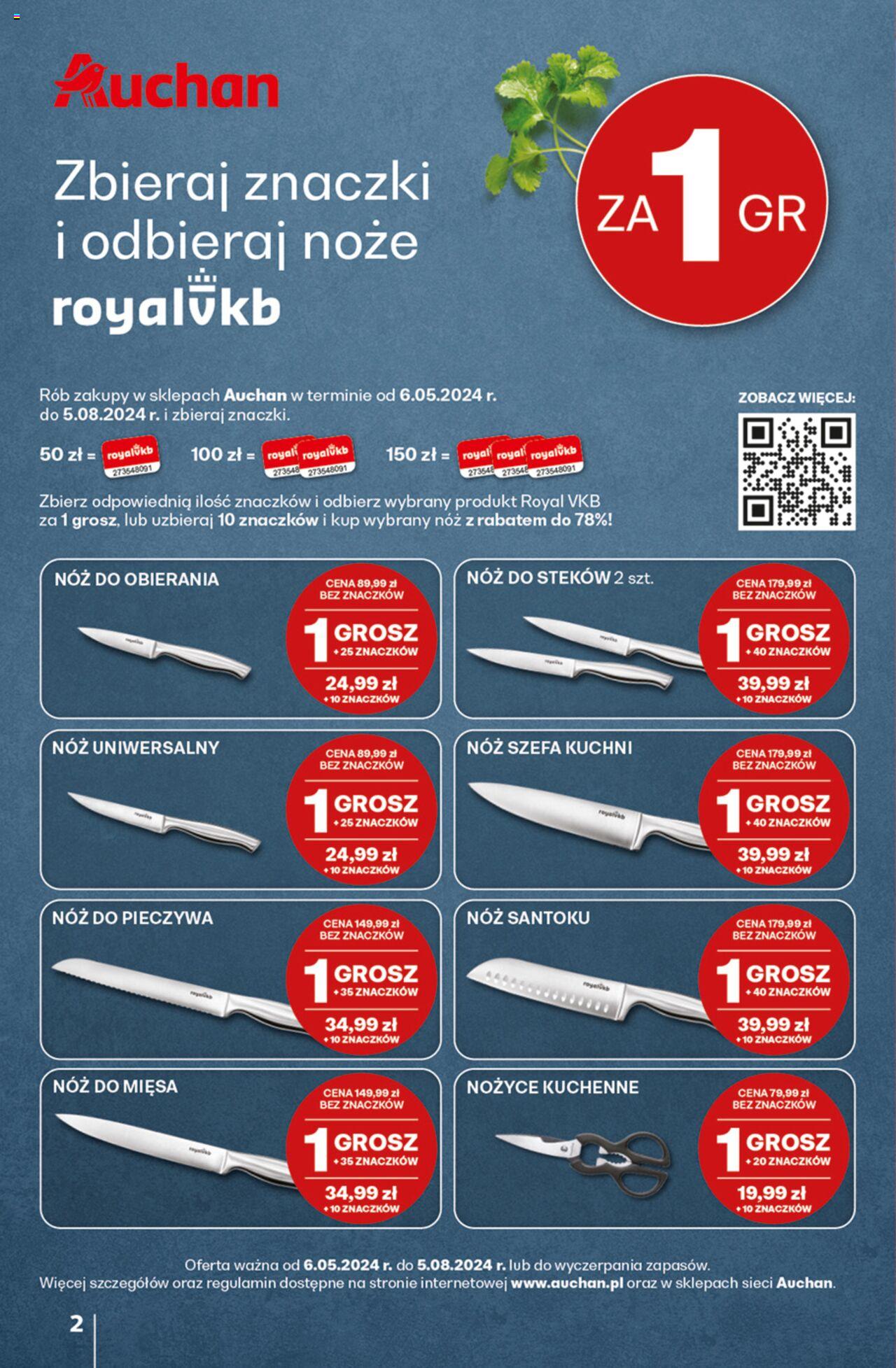 Auchan Jeszcze taniej na urodziny Hipermarket Gazetka ważna od 09.05.2024 do 15.05.2024 strona 2