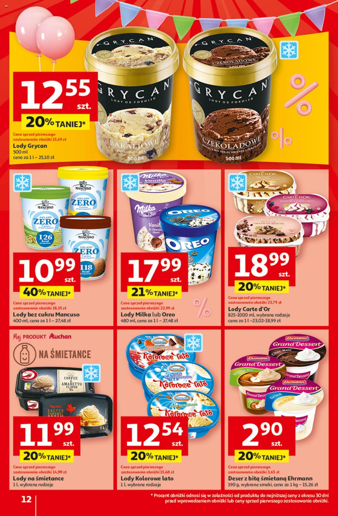 Auchan Jeszcze taniej na urodziny Hipermarket Gazetka ważna od 09.05.2024 do 15.05.2024 strona 12