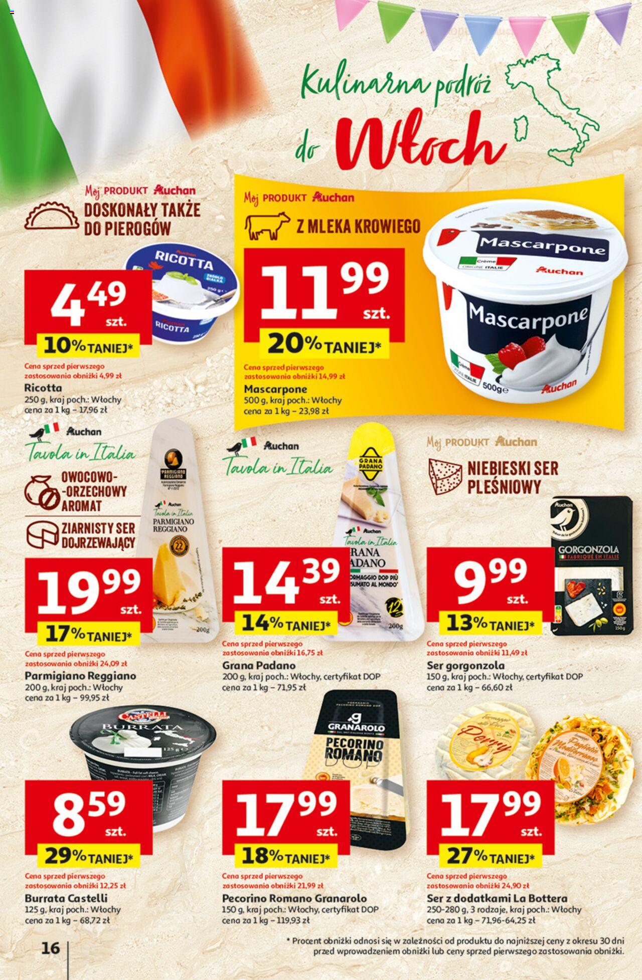 Auchan Jeszcze taniej na urodziny Hipermarket Gazetka ważna od 09.05.2024 do 15.05.2024 strona 16