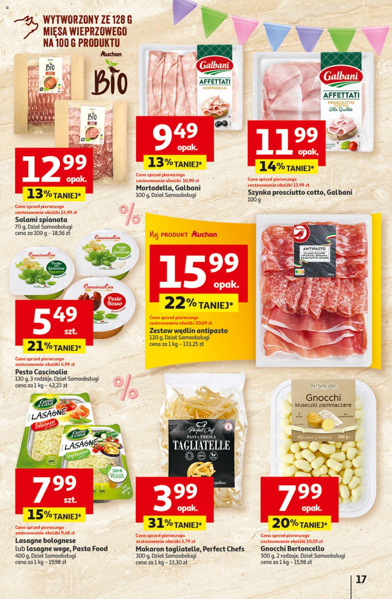 Auchan Jeszcze taniej na urodziny Hipermarket Gazetka ważna od 09.05.2024 do 15.05.2024 strona 17