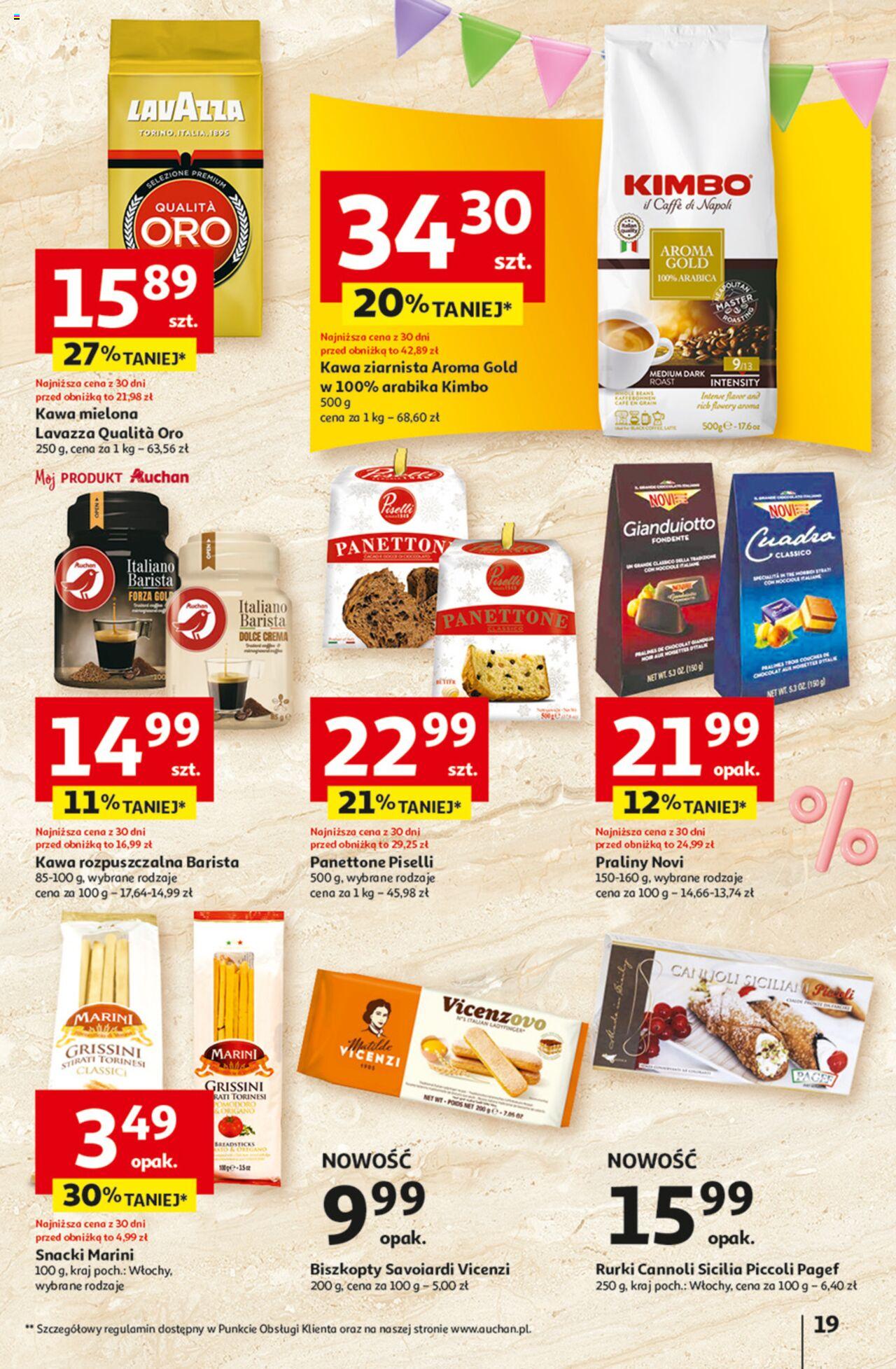 Auchan Jeszcze taniej na urodziny Hipermarket Gazetka ważna od 09.05.2024 do 15.05.2024 strona 19
