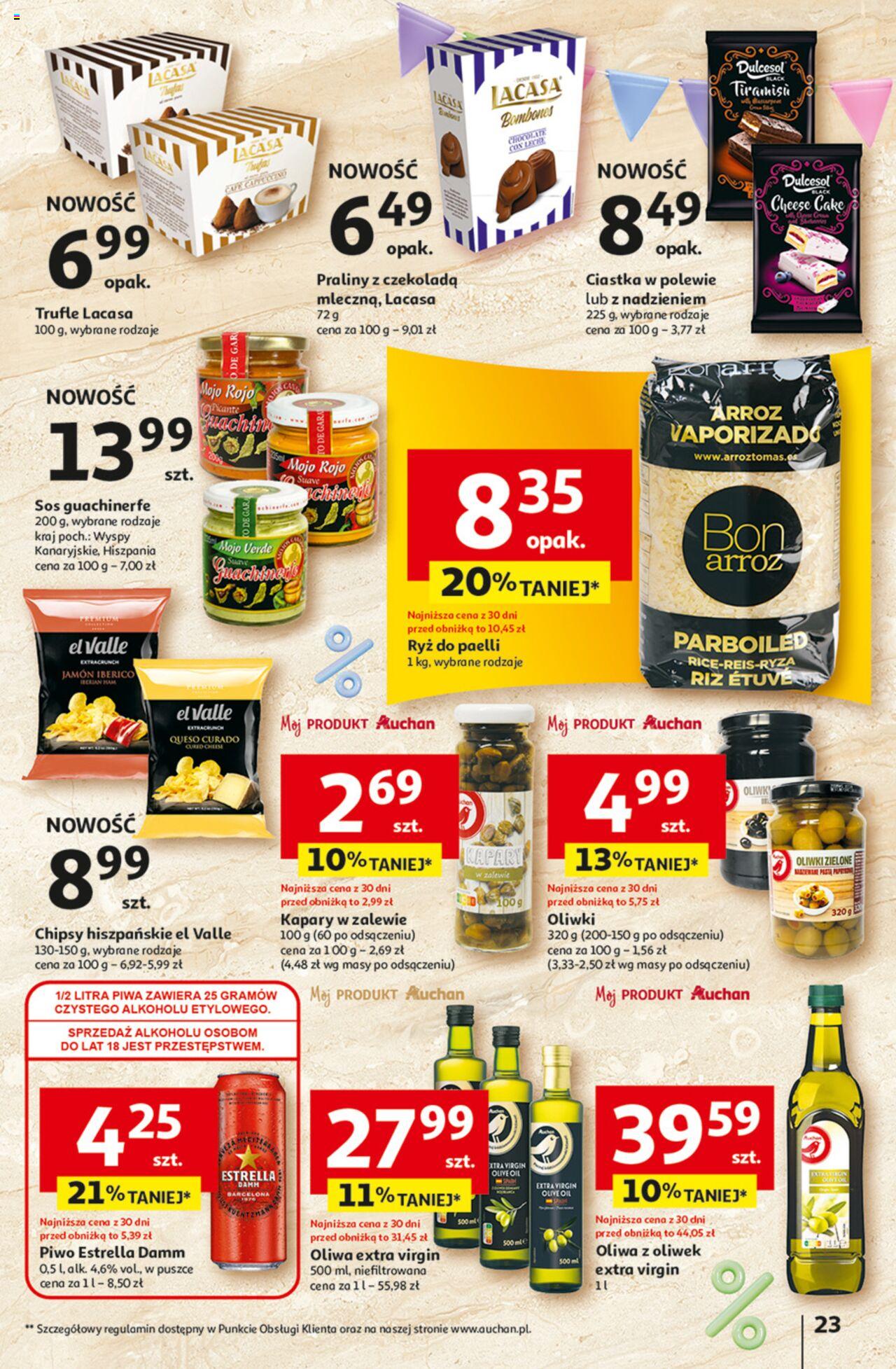 Auchan Jeszcze taniej na urodziny Hipermarket Gazetka ważna od 09.05.2024 do 15.05.2024 strona 23
