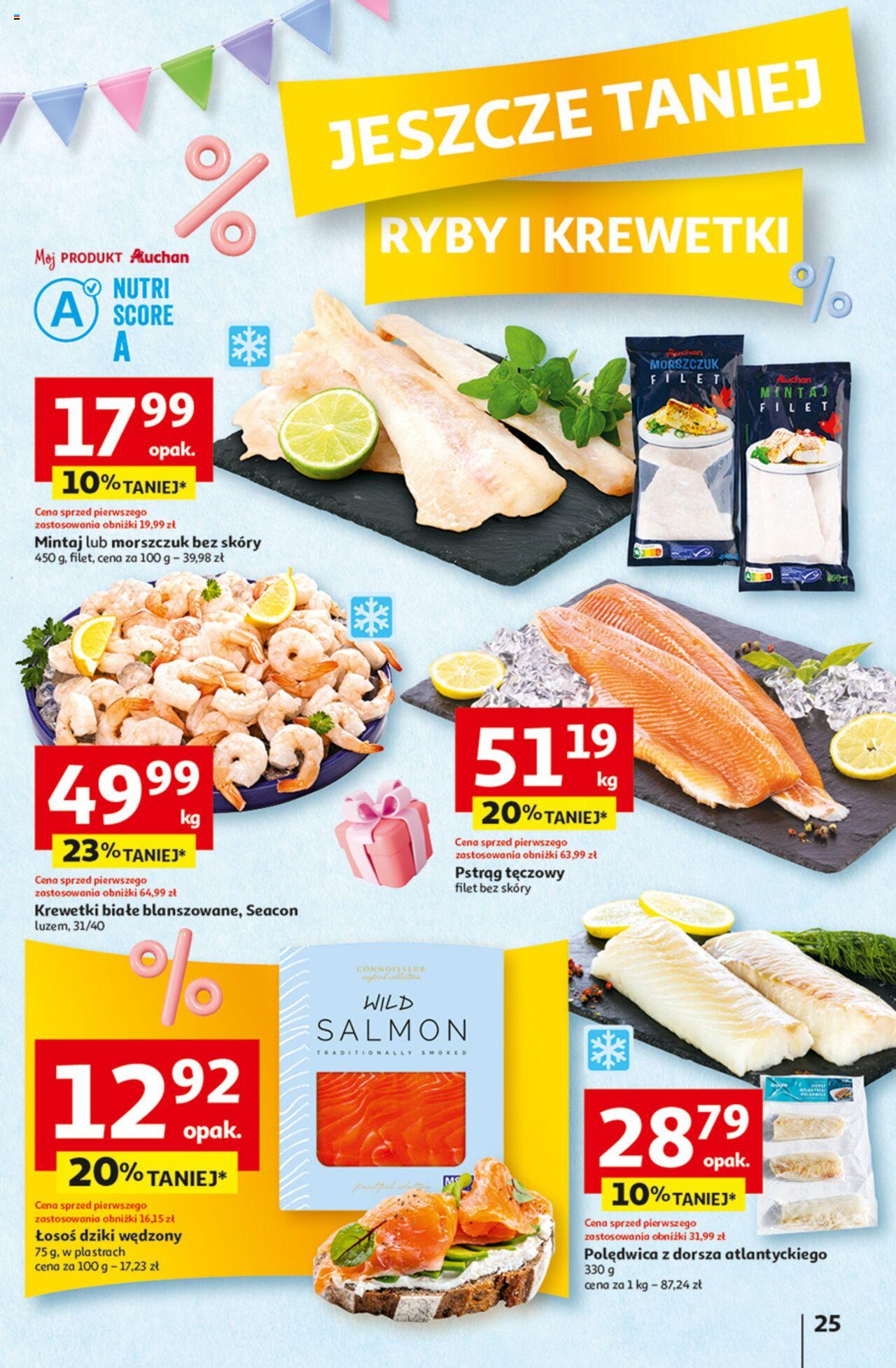 Auchan Jeszcze taniej na urodziny Hipermarket Gazetka ważna od 09.05.2024 do 15.05.2024 strona 25