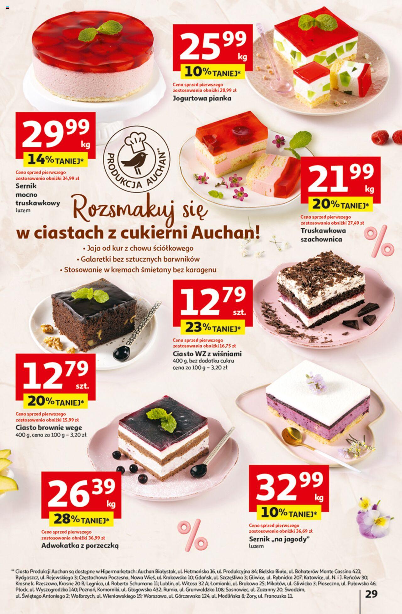 Auchan Jeszcze taniej na urodziny Hipermarket Gazetka ważna od 09.05.2024 do 15.05.2024 strona 29