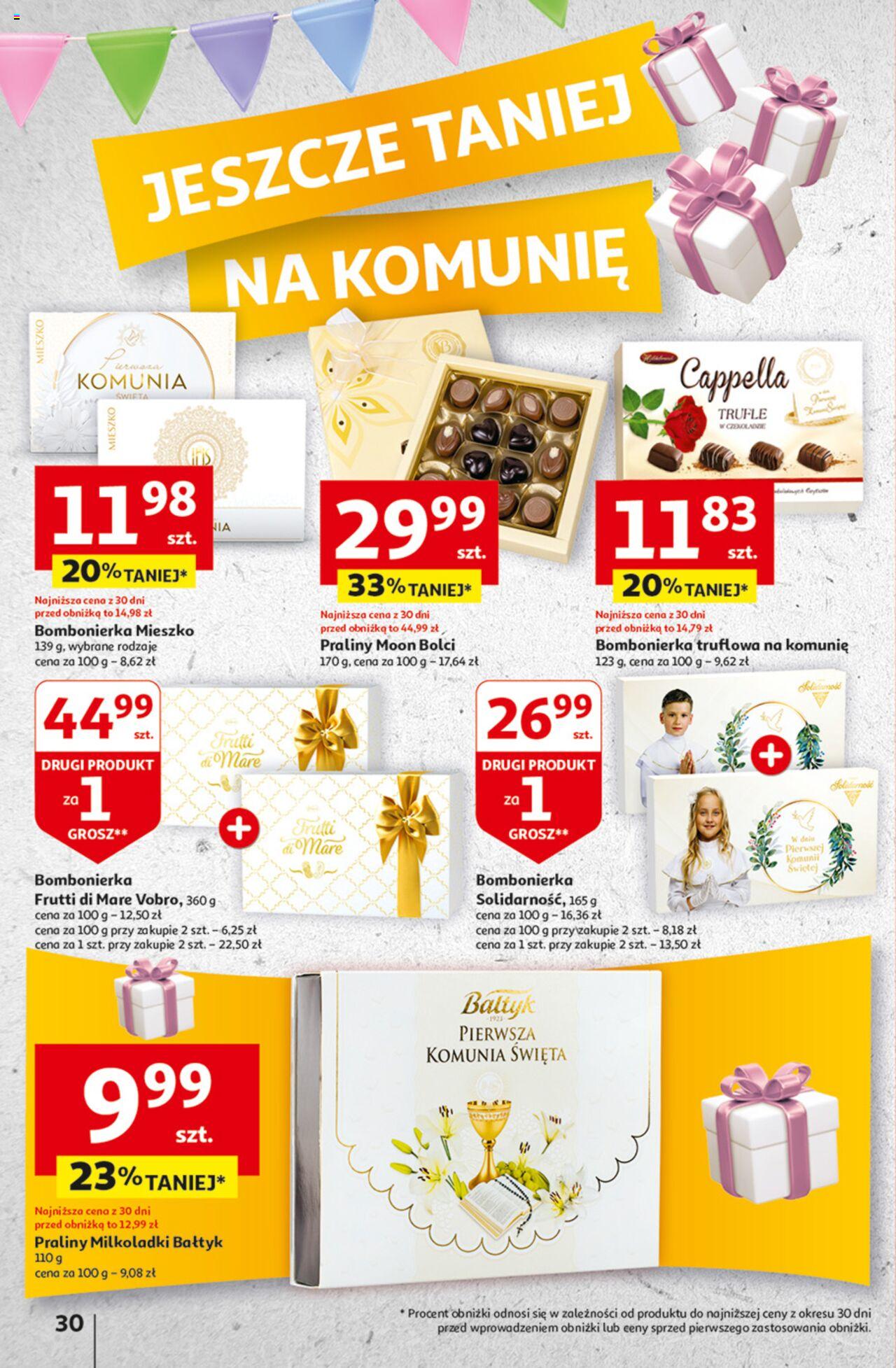 Auchan Jeszcze taniej na urodziny Hipermarket Gazetka ważna od 09.05.2024 do 15.05.2024 strona 30