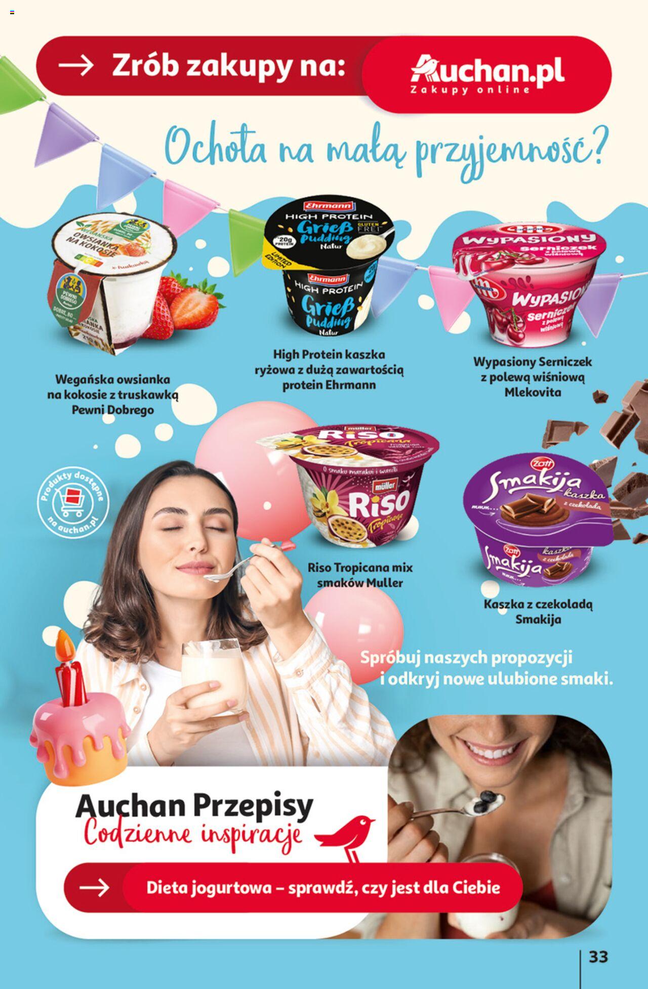 Auchan Jeszcze taniej na urodziny Hipermarket Gazetka ważna od 09.05.2024 do 15.05.2024 strona 33