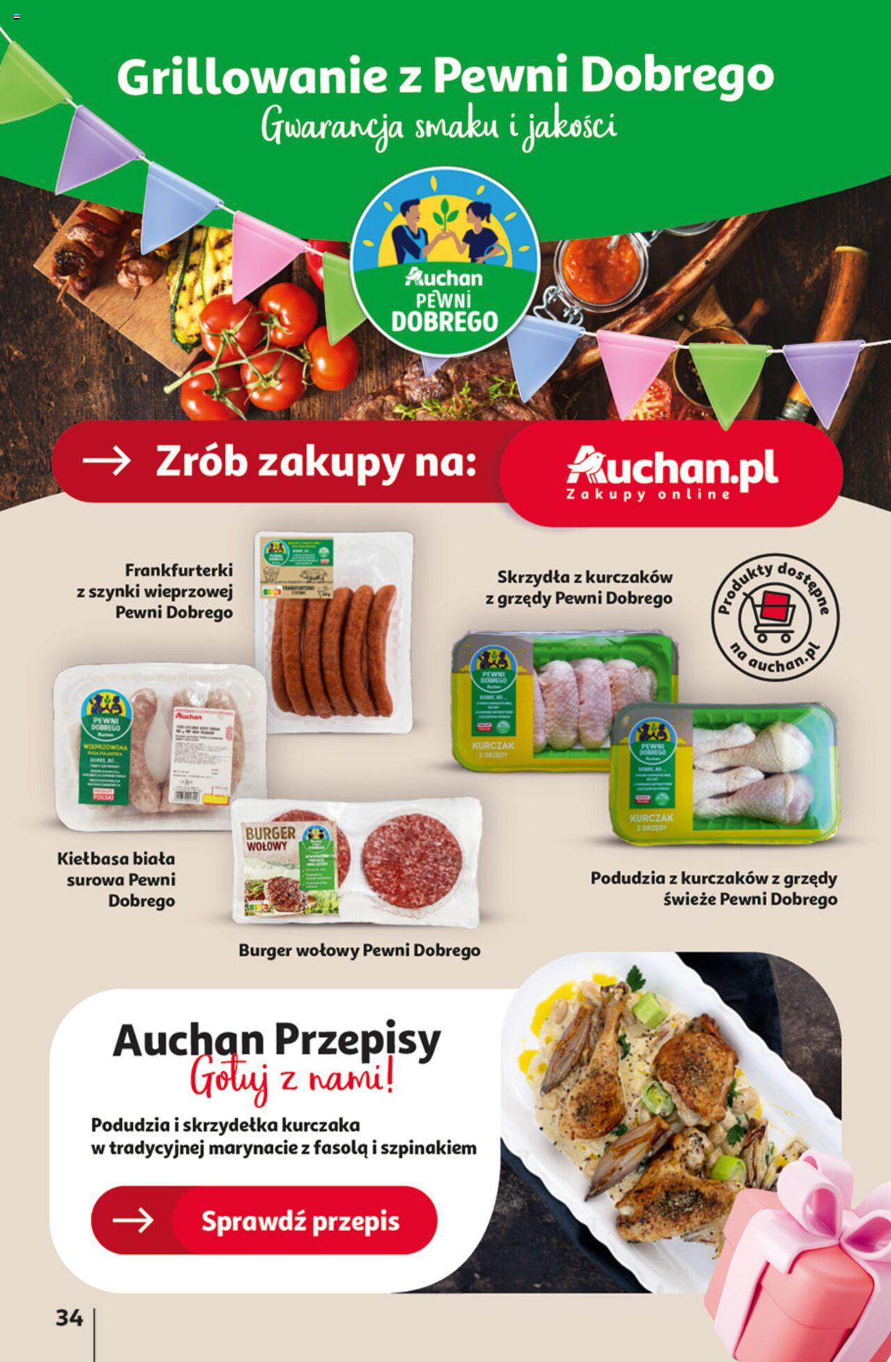 Auchan Jeszcze taniej na urodziny Hipermarket Gazetka ważna od 09.05.2024 do 15.05.2024 strona 34
