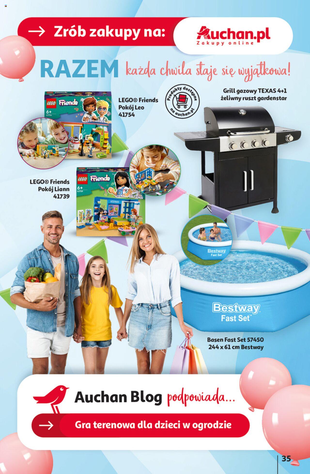 Auchan Jeszcze taniej na urodziny Hipermarket Gazetka ważna od 09.05.2024 do 15.05.2024 strona 35