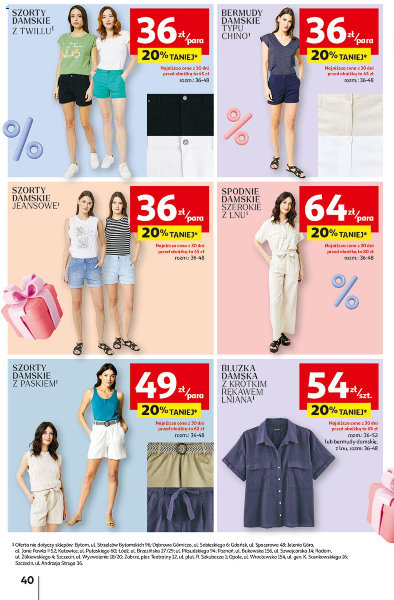 Auchan Jeszcze taniej na urodziny Hipermarket Gazetka ważna od 09.05.2024 do 15.05.2024 strona 40