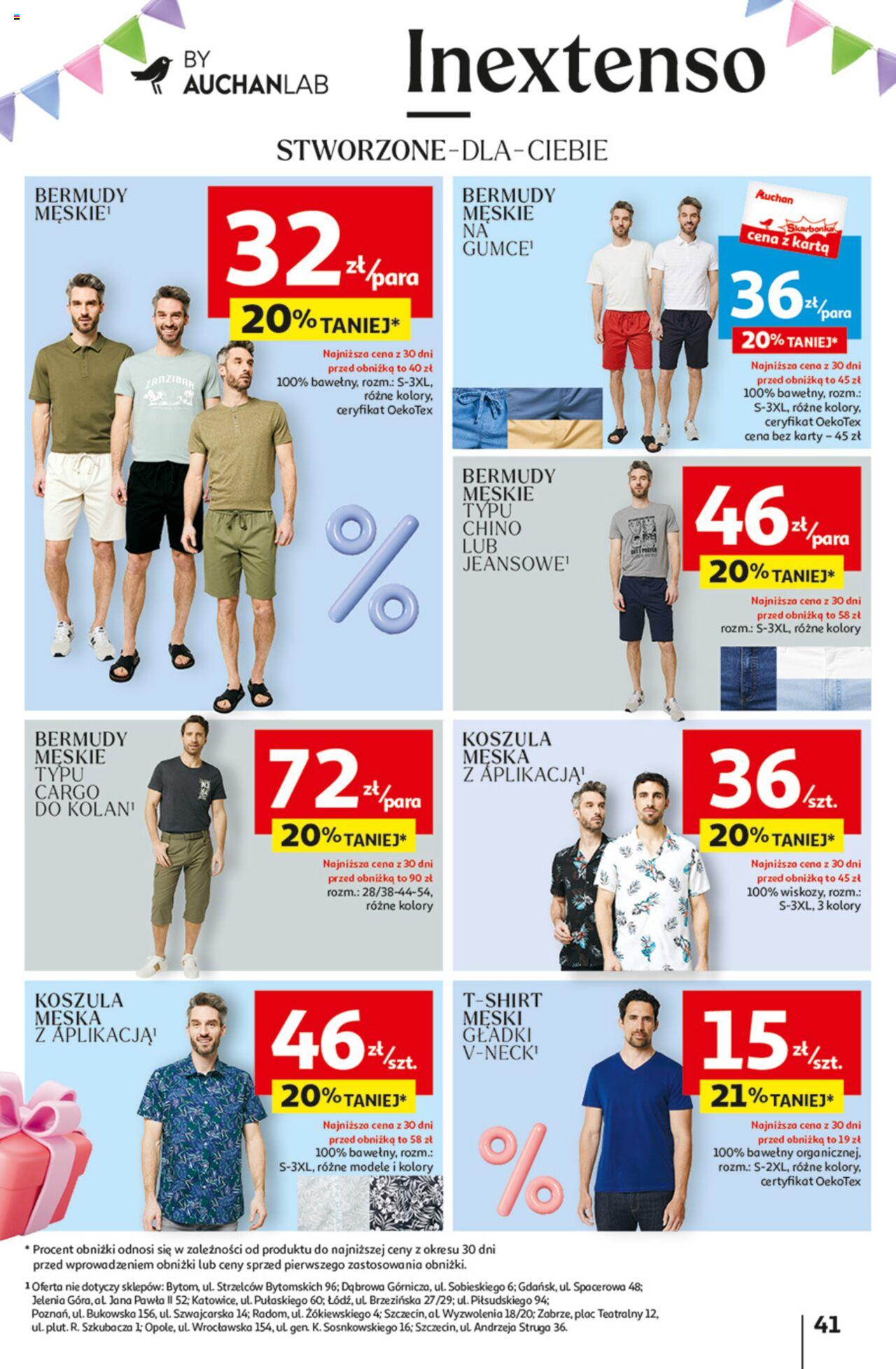 Auchan Jeszcze taniej na urodziny Hipermarket Gazetka ważna od 09.05.2024 do 15.05.2024 strona 41