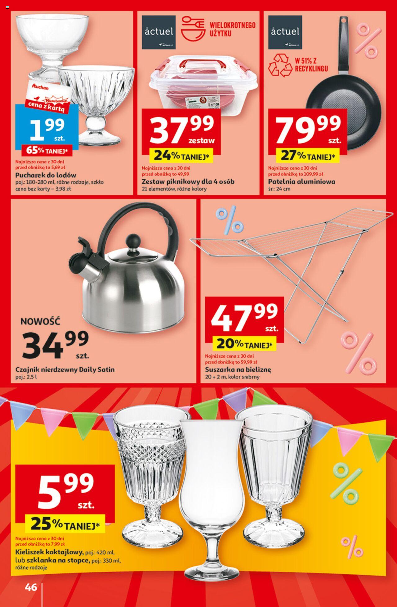 Auchan Jeszcze taniej na urodziny Hipermarket Gazetka ważna od 09.05.2024 do 15.05.2024 strona 46
