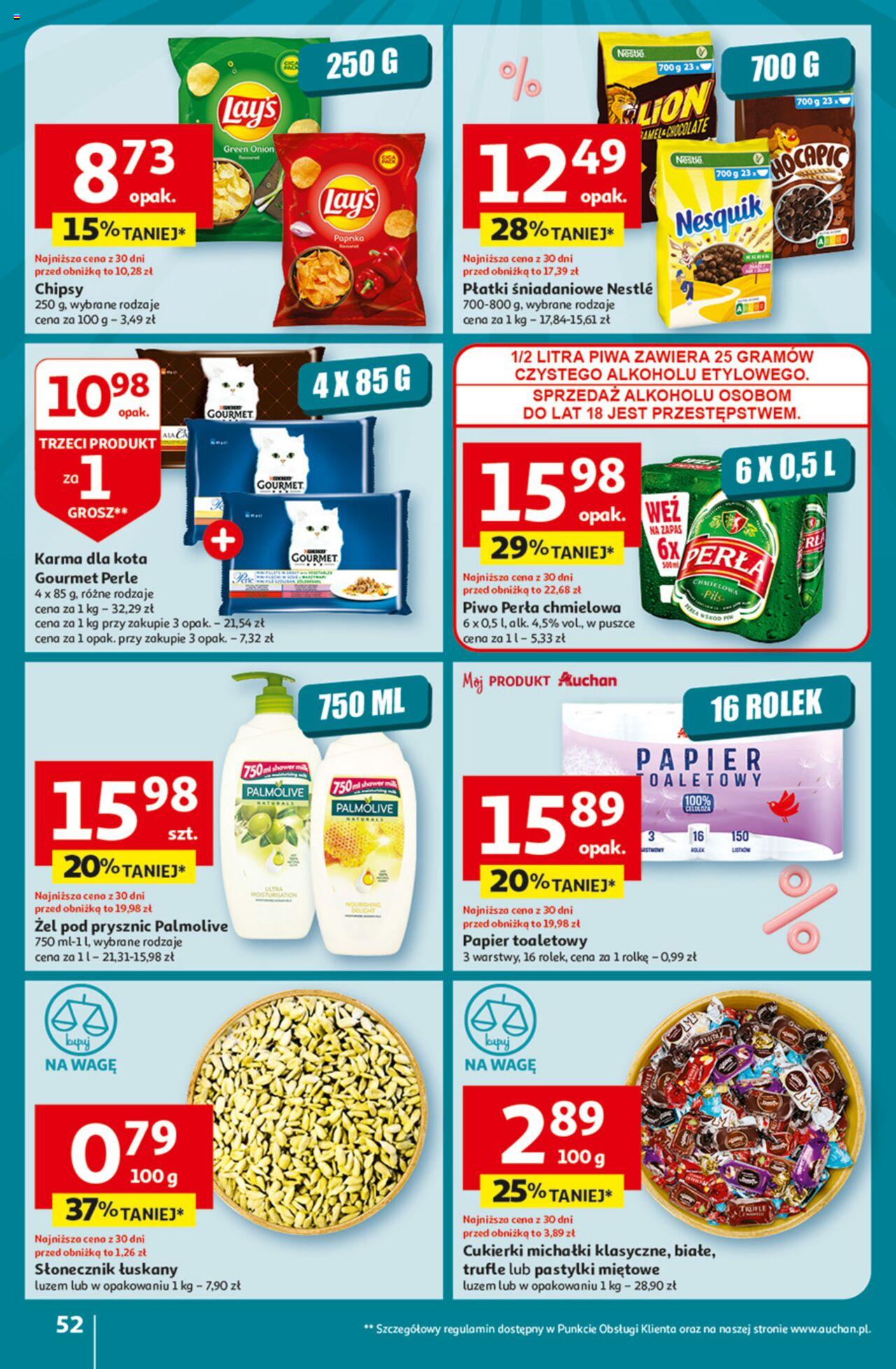 Auchan Jeszcze taniej na urodziny Hipermarket Gazetka ważna od 09.05.2024 do 15.05.2024 strona 52