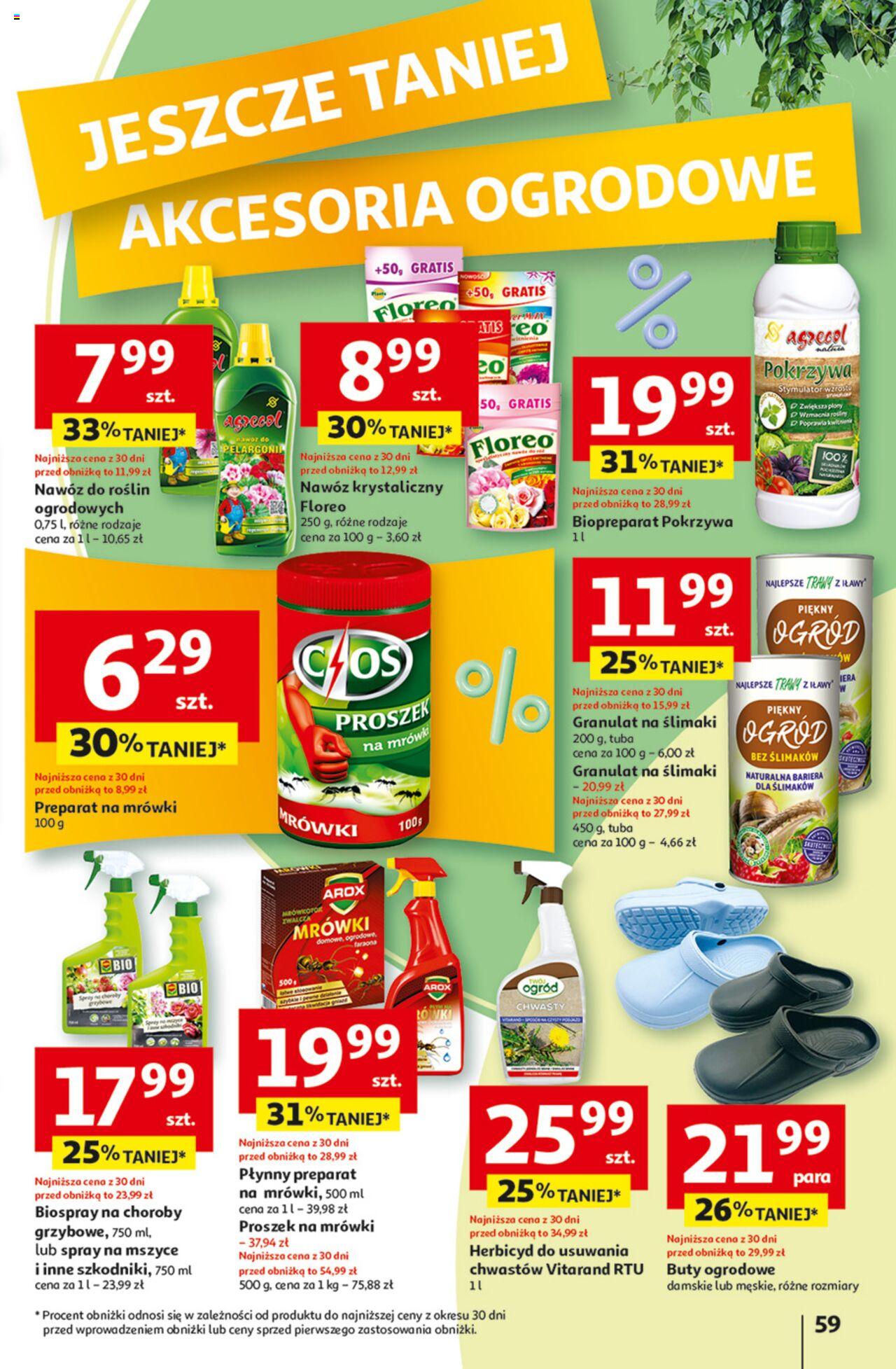 Auchan Jeszcze taniej na urodziny Hipermarket Gazetka ważna od 09.05.2024 do 15.05.2024 strona 59