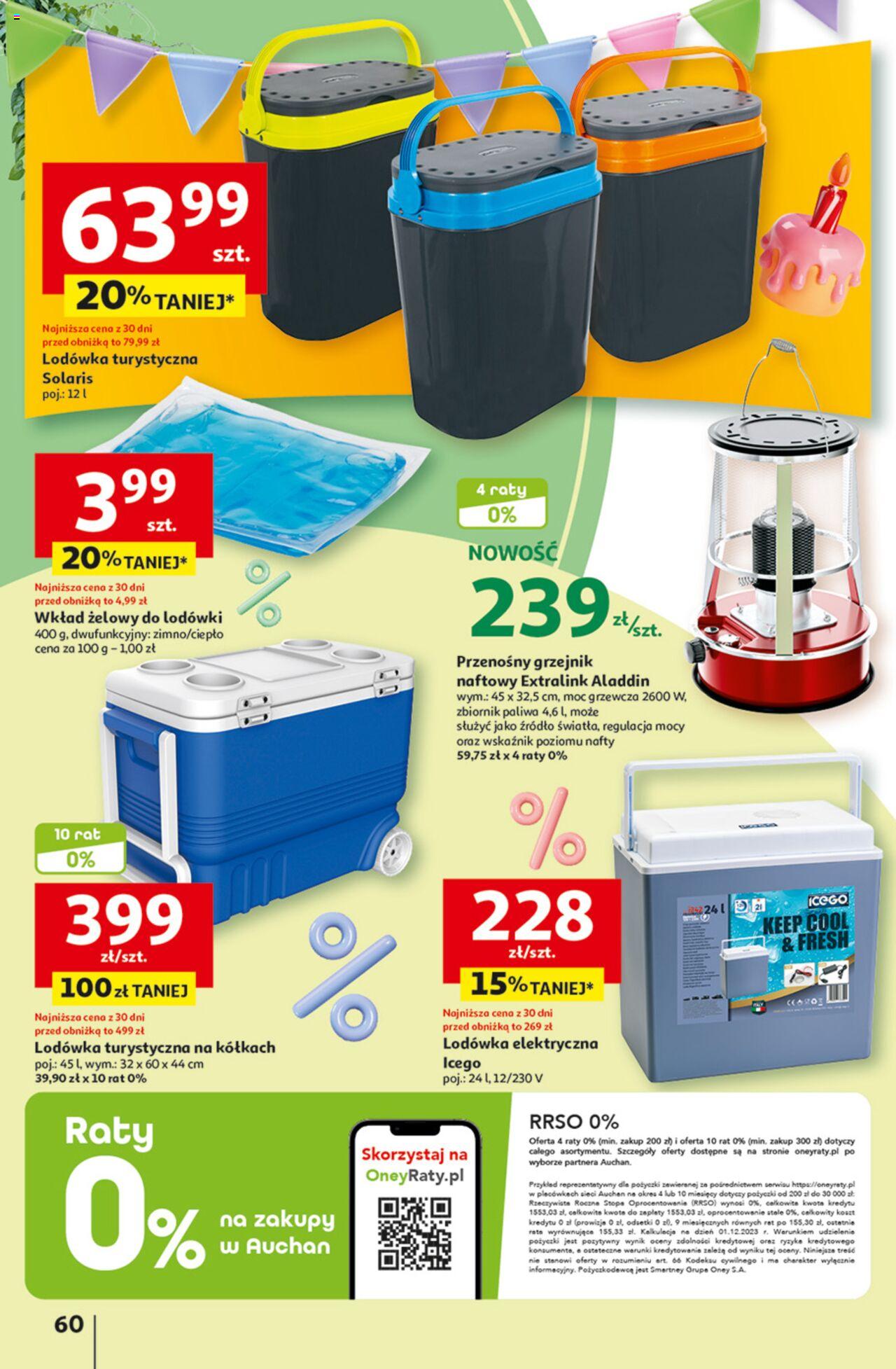 Auchan Jeszcze taniej na urodziny Hipermarket Gazetka ważna od 09.05.2024 do 15.05.2024 strona 60