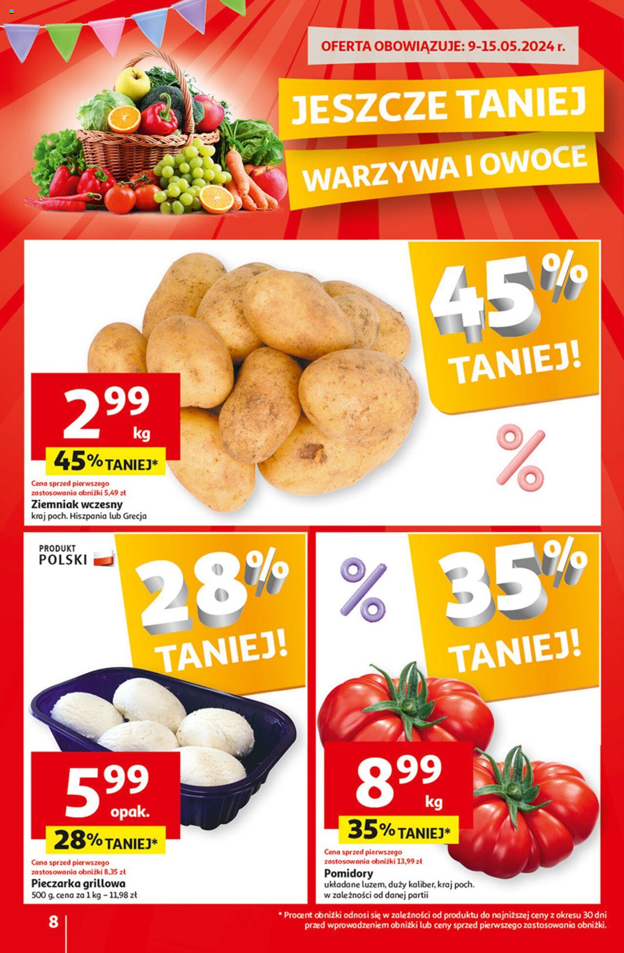 Auchan Jeszcze taniej na urodziny Hipermarket Gazetka ważna od 09.05.2024 do 15.05.2024 strona 8