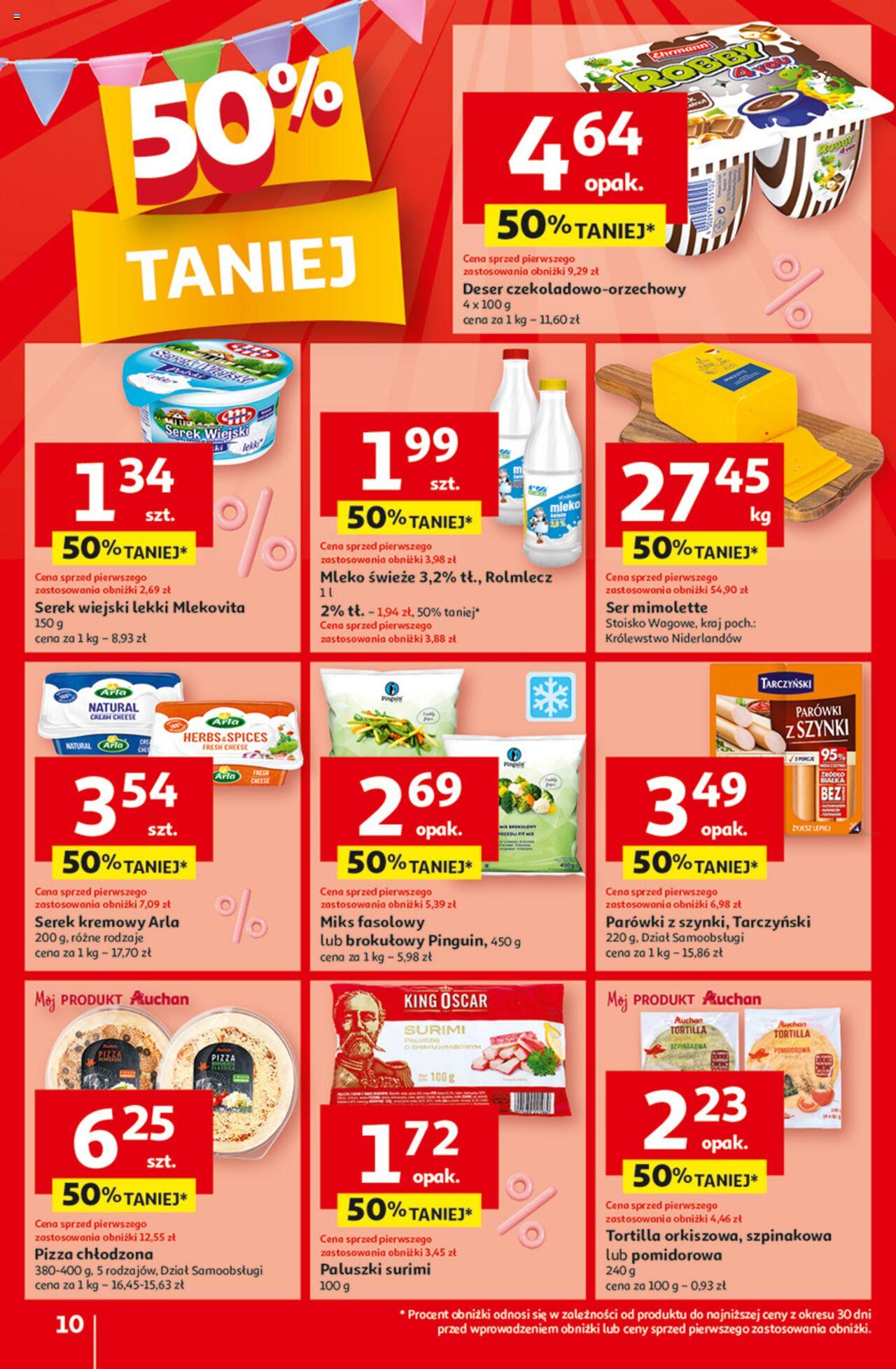 Auchan Jeszcze taniej na urodziny Hipermarket Gazetka ważna od 09.05.2024 do 15.05.2024 strona 10
