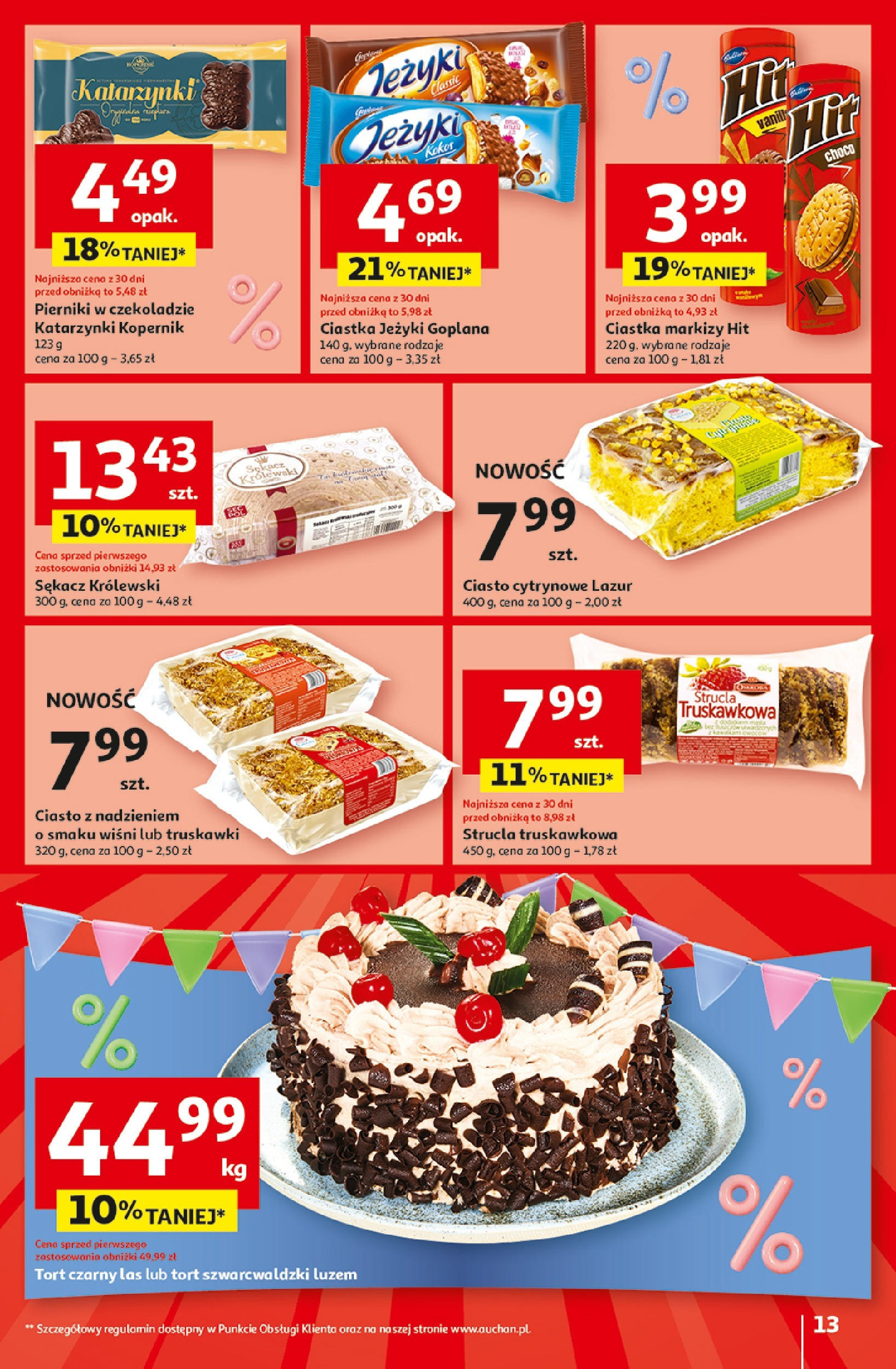 Auchan Jeszcze taniej na urodziny Hipermarket Gazetka  ważna od 25.04.2024 do 30.04.2024 strona 11