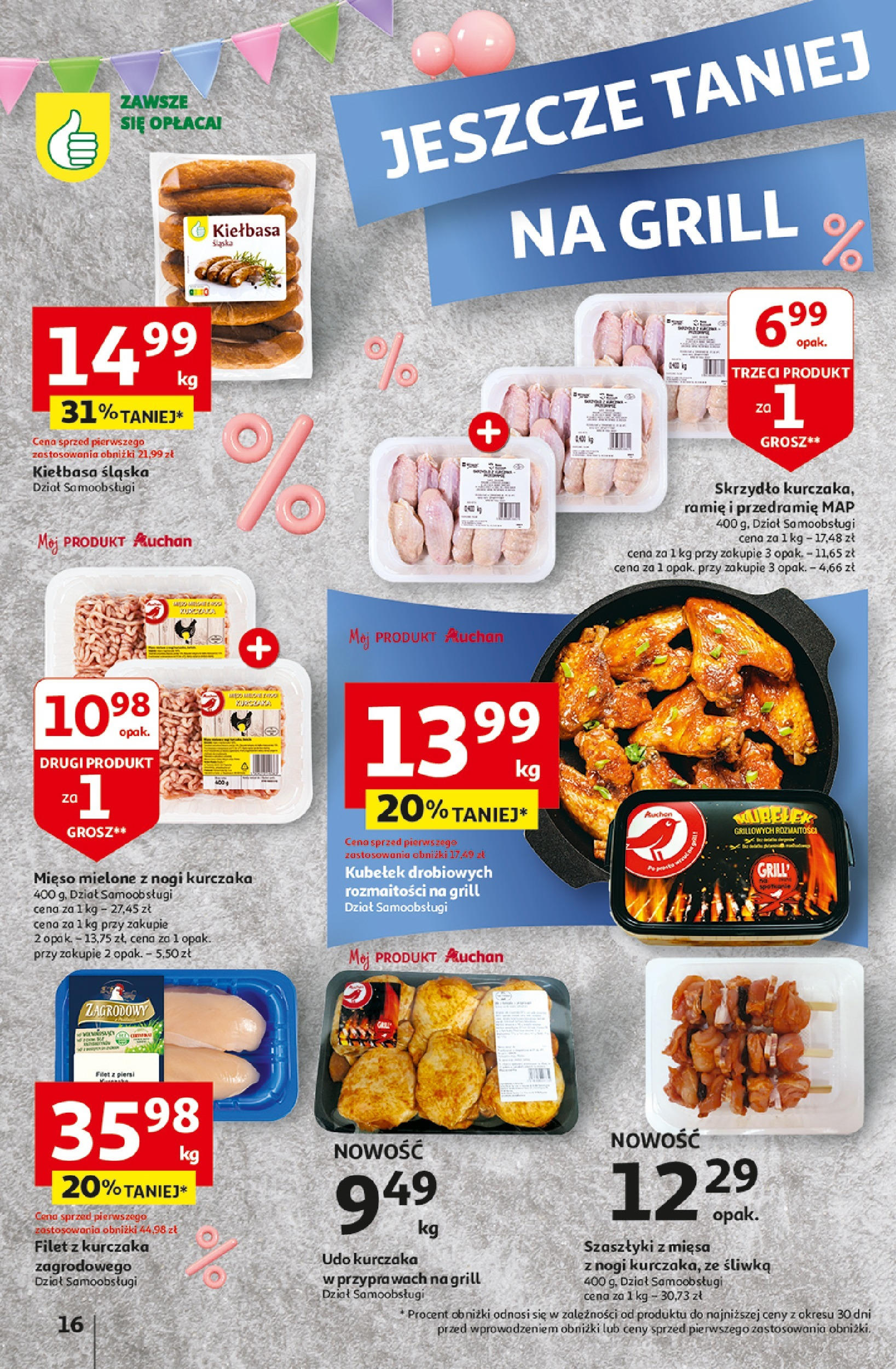 Auchan Jeszcze taniej na urodziny Hipermarket Gazetka  ważna od 25.04.2024 do 30.04.2024 strona 14