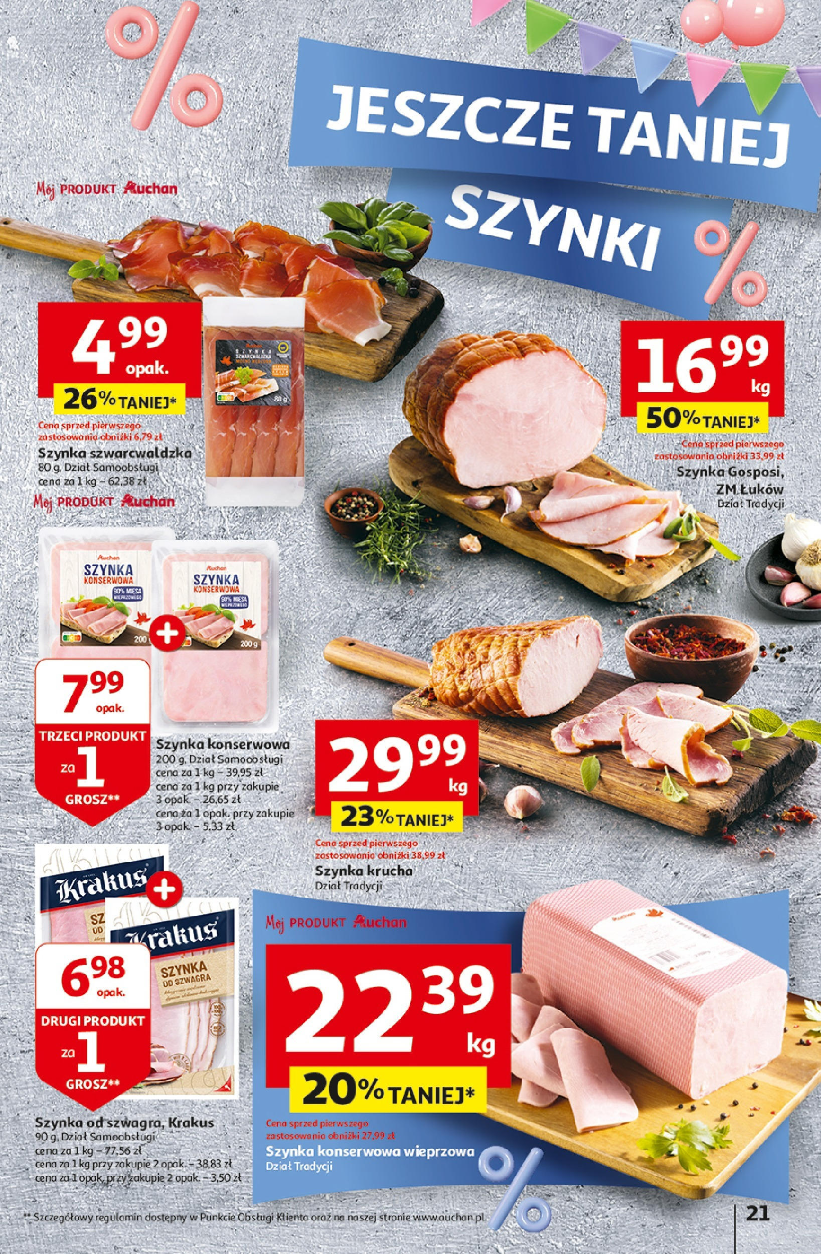 Auchan Jeszcze taniej na urodziny Hipermarket Gazetka  ważna od 25.04.2024 do 30.04.2024 strona 19