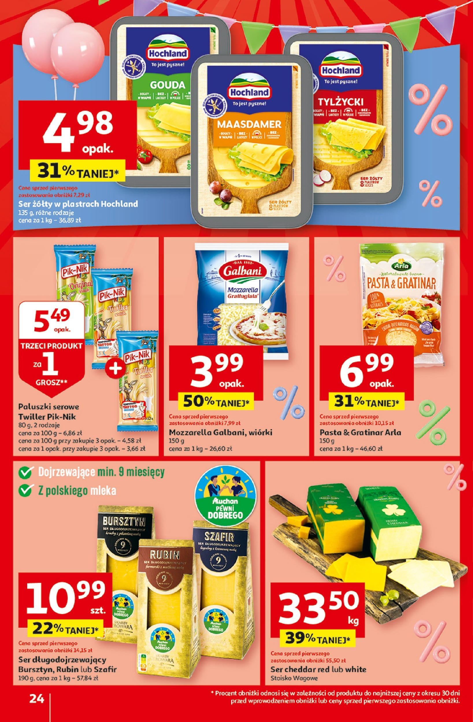 Auchan Jeszcze taniej na urodziny Hipermarket Gazetka  ważna od 25.04.2024 do 30.04.2024 strona 22