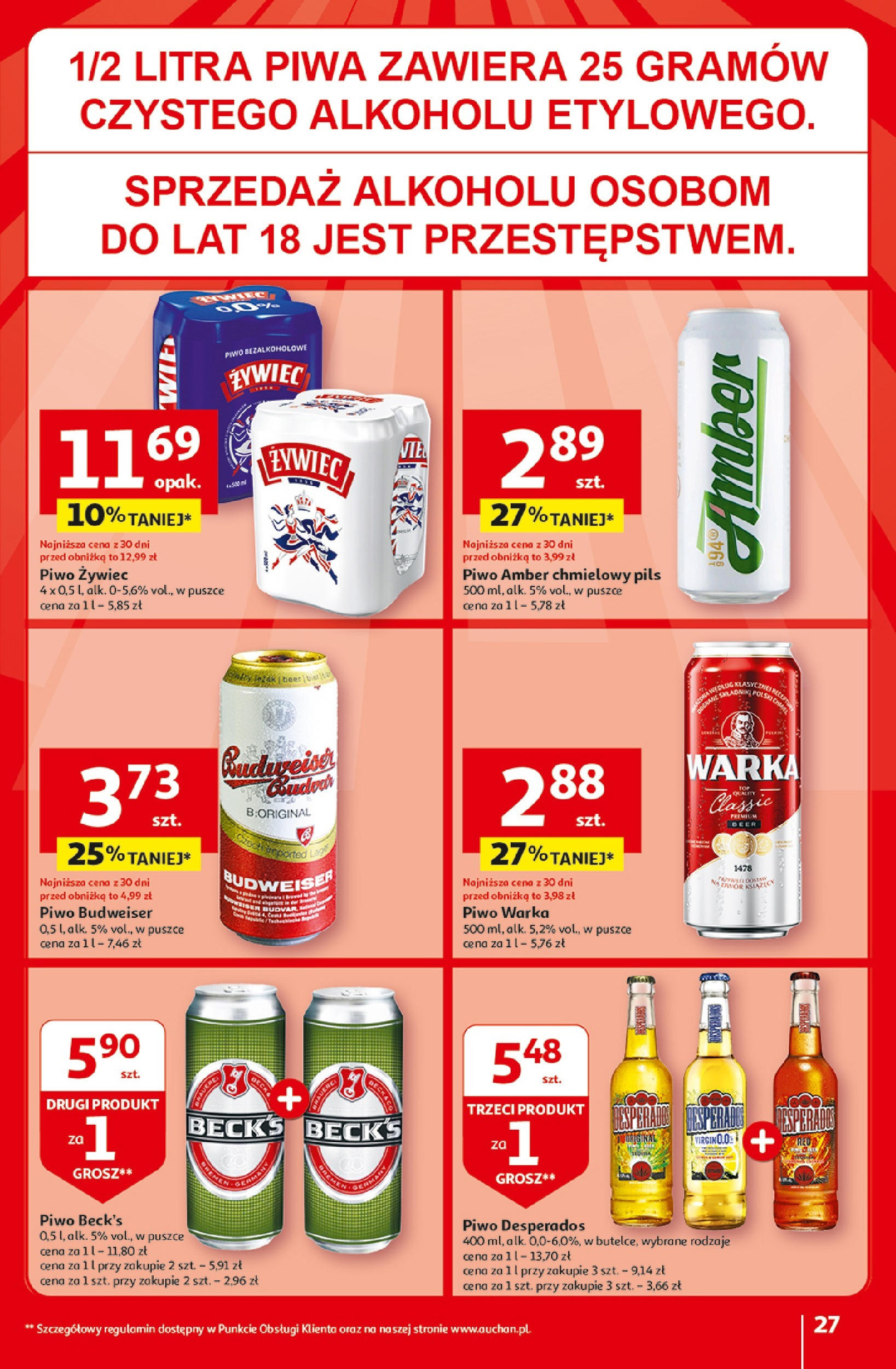 Auchan Jeszcze taniej na urodziny Hipermarket Gazetka  ważna od 25.04.2024 do 30.04.2024 strona 25