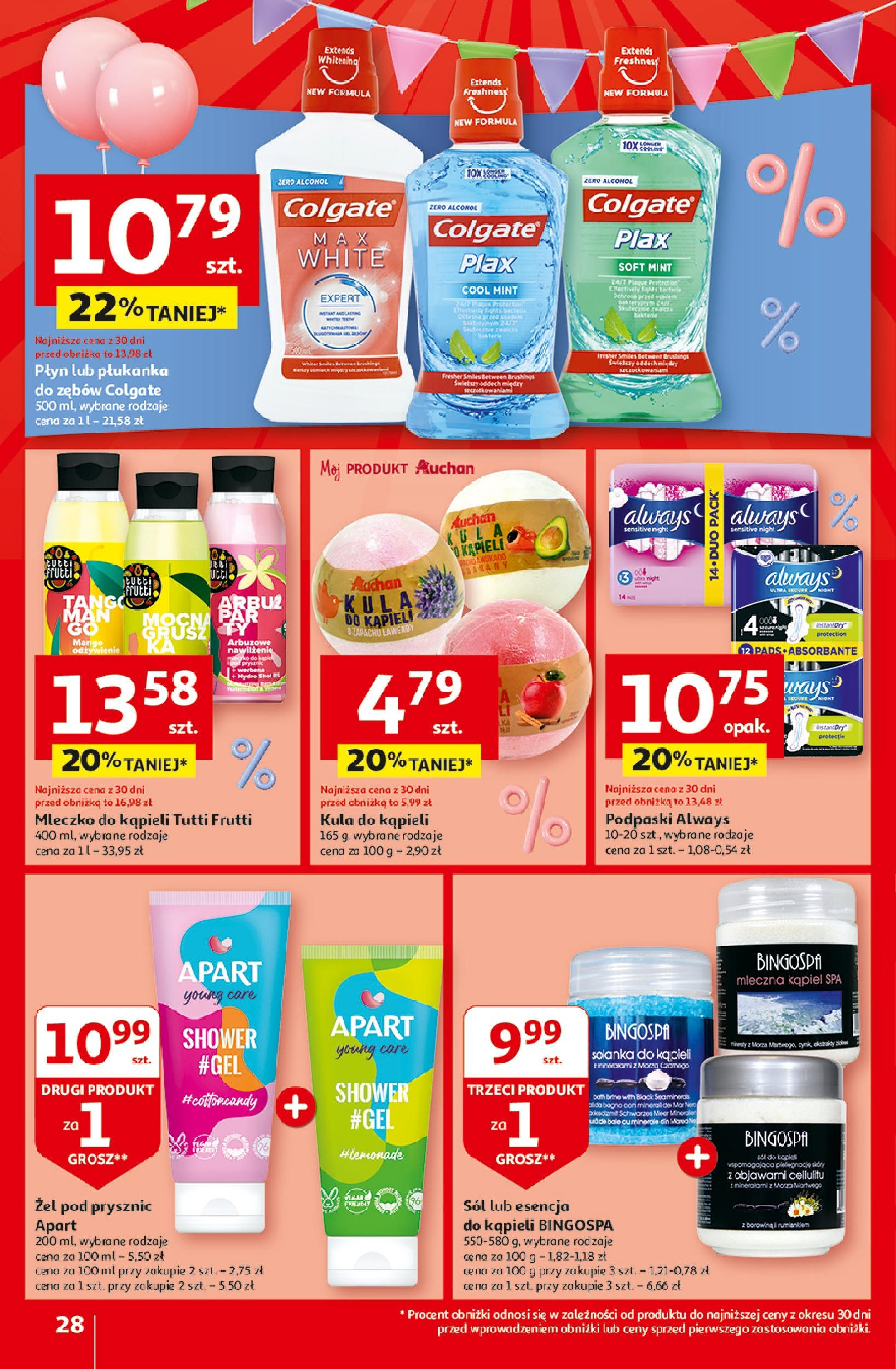 Auchan Jeszcze taniej na urodziny Hipermarket Gazetka  ważna od 25.04.2024 do 30.04.2024 strona 26