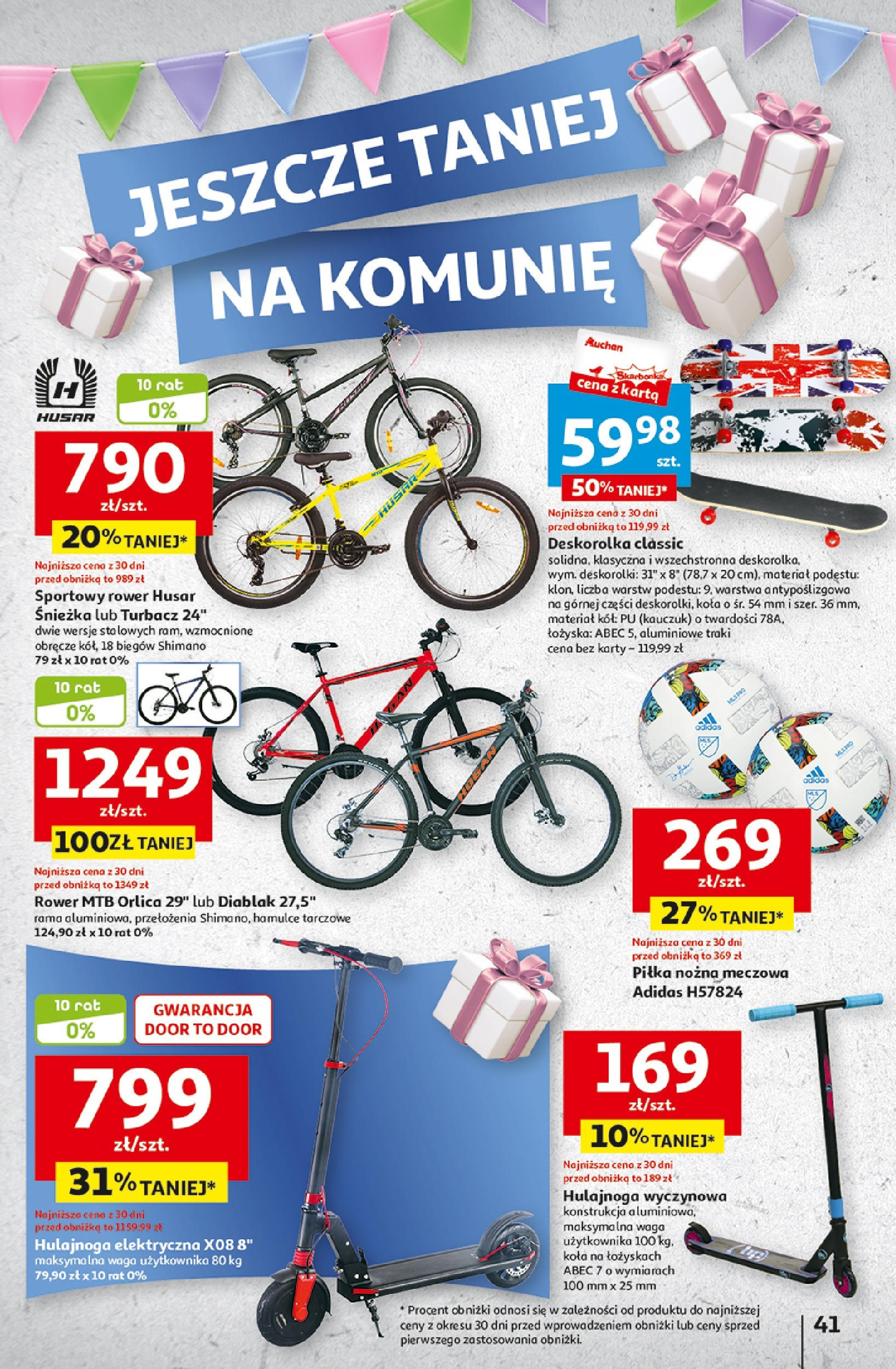 Auchan Jeszcze taniej na urodziny Hipermarket Gazetka  ważna od 25.04.2024 do 30.04.2024 strona 37