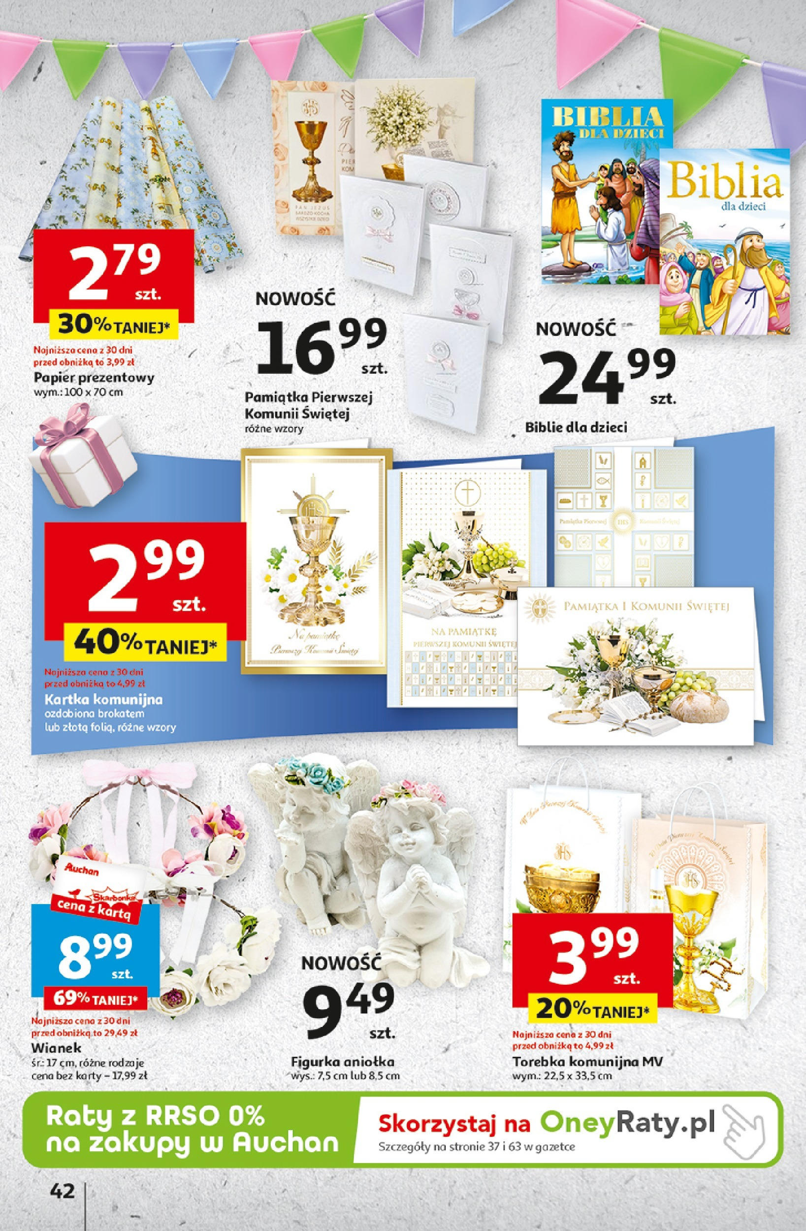 Auchan Jeszcze taniej na urodziny Hipermarket Gazetka  ważna od 25.04.2024 do 30.04.2024 strona 38