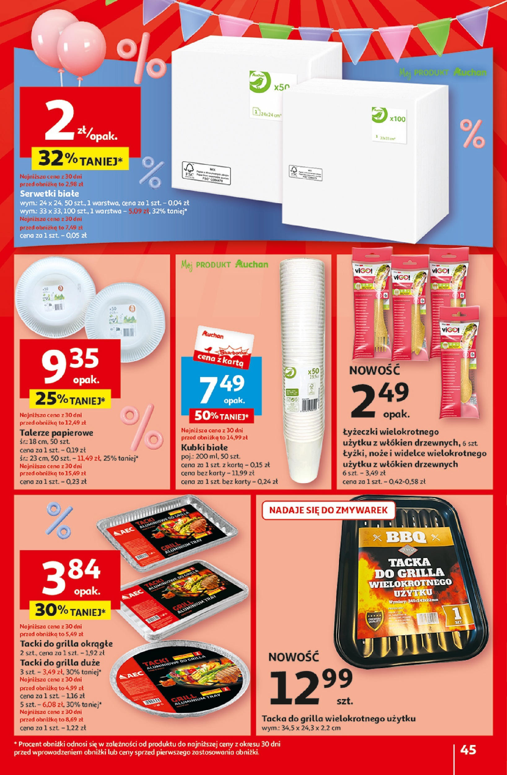 Auchan Jeszcze taniej na urodziny Hipermarket Gazetka  ważna od 25.04.2024 do 30.04.2024 strona 42