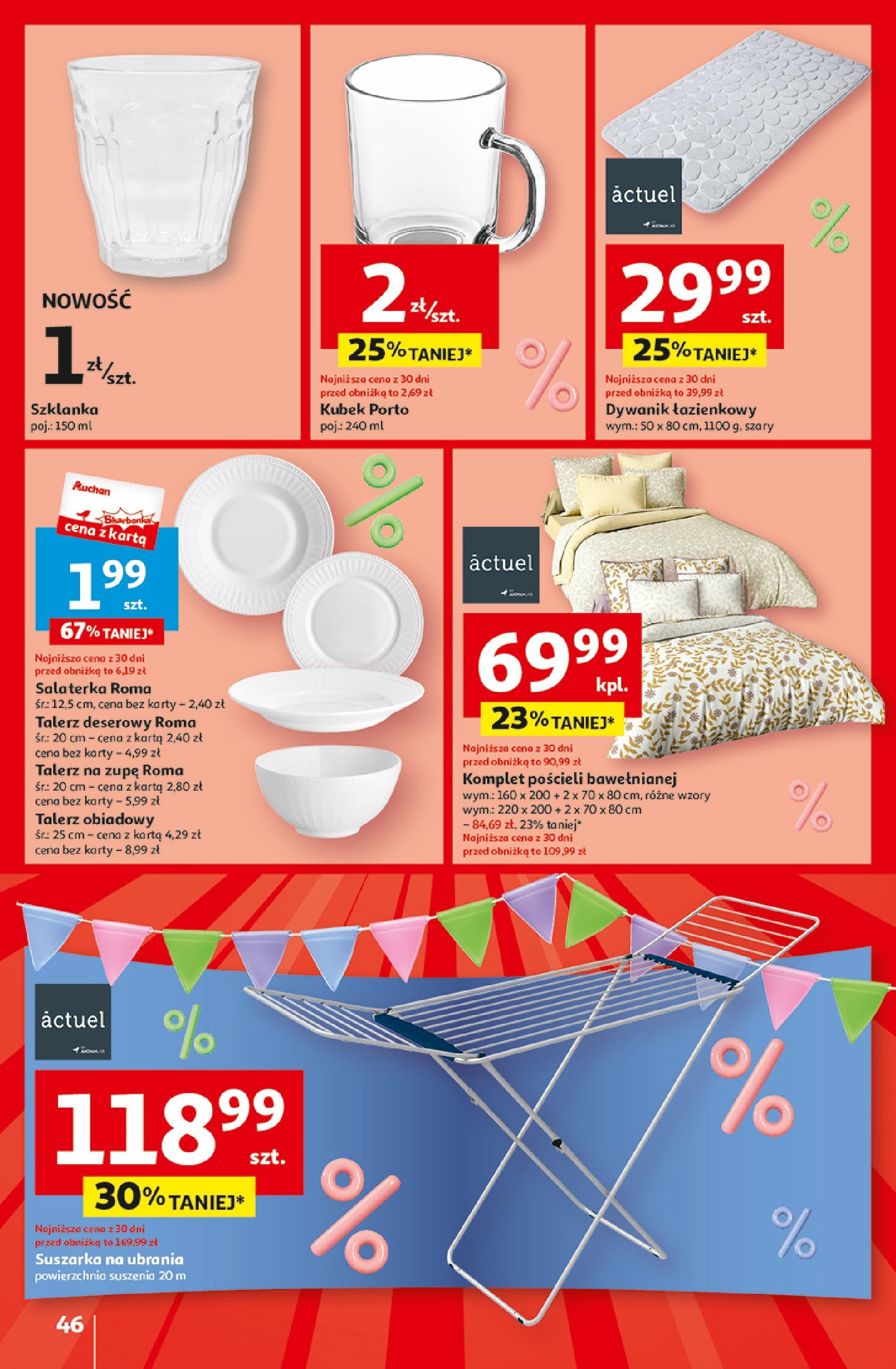 Auchan Jeszcze taniej na urodziny Hipermarket Gazetka  ważna od 25.04.2024 do 30.04.2024 strona 43