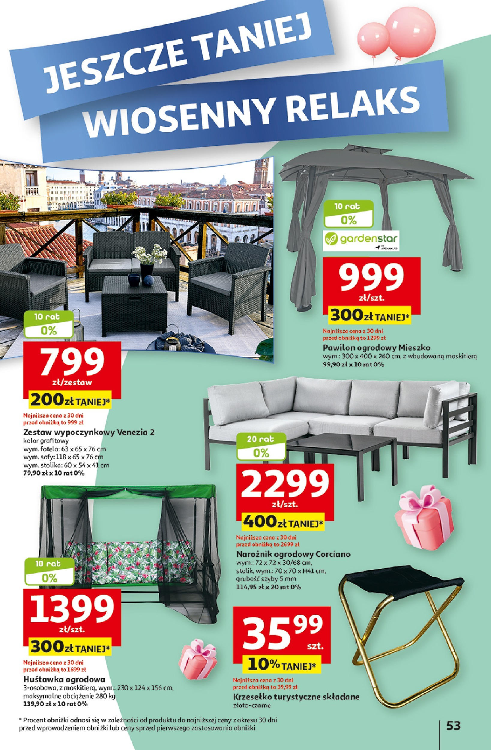 Auchan Jeszcze taniej na urodziny Hipermarket Gazetka  ważna od 25.04.2024 do 30.04.2024 strona 49