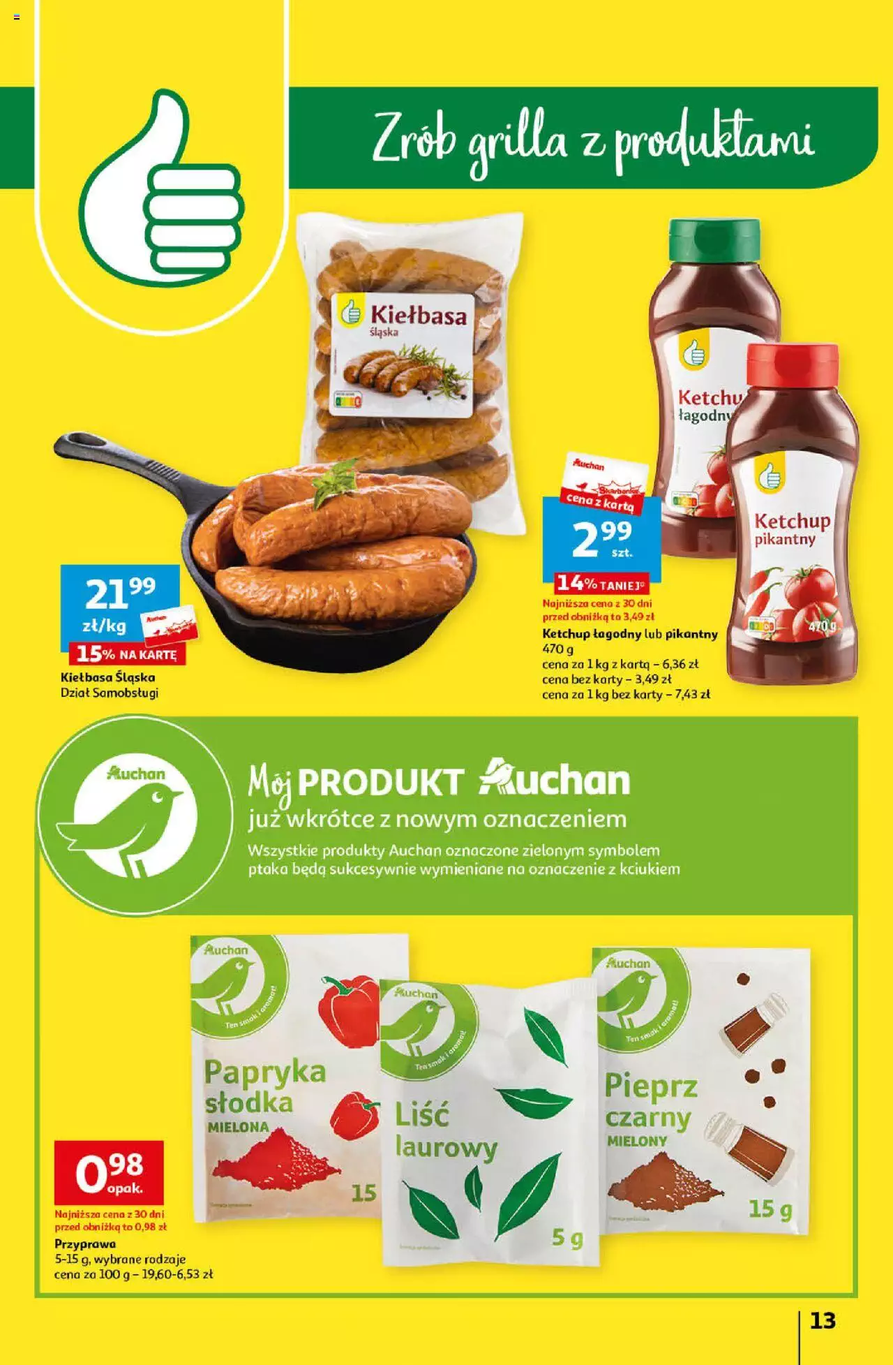 Auchan Korzyści na lato Hipermarket Gazetka ważna od 29.06.2023 do 05.07.2023 strona 13