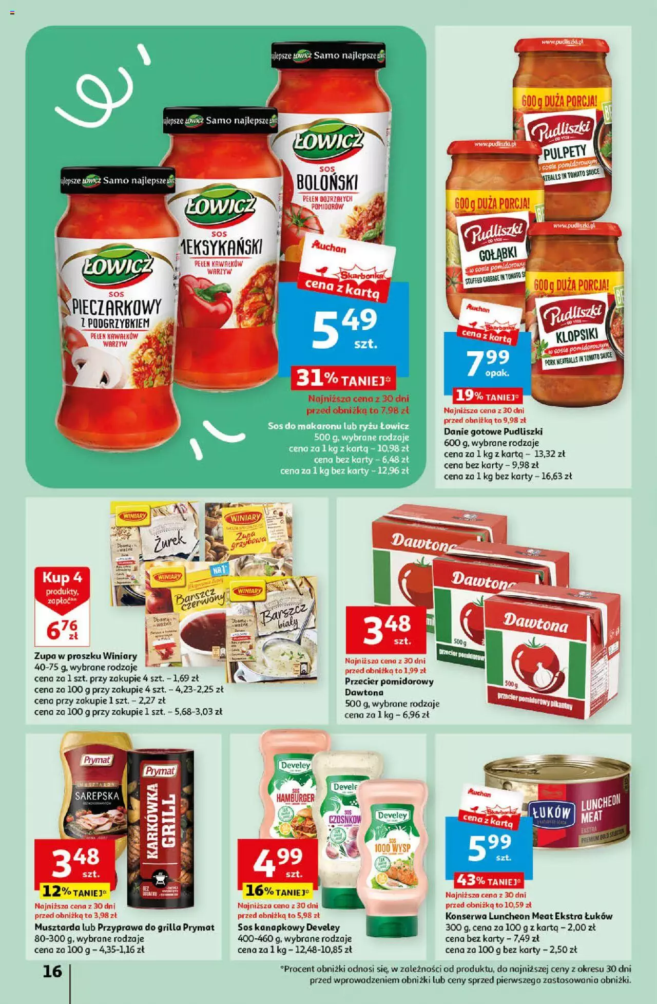 Auchan Korzyści na lato Hipermarket Gazetka ważna od 29.06.2023 do 05.07.2023 strona 16