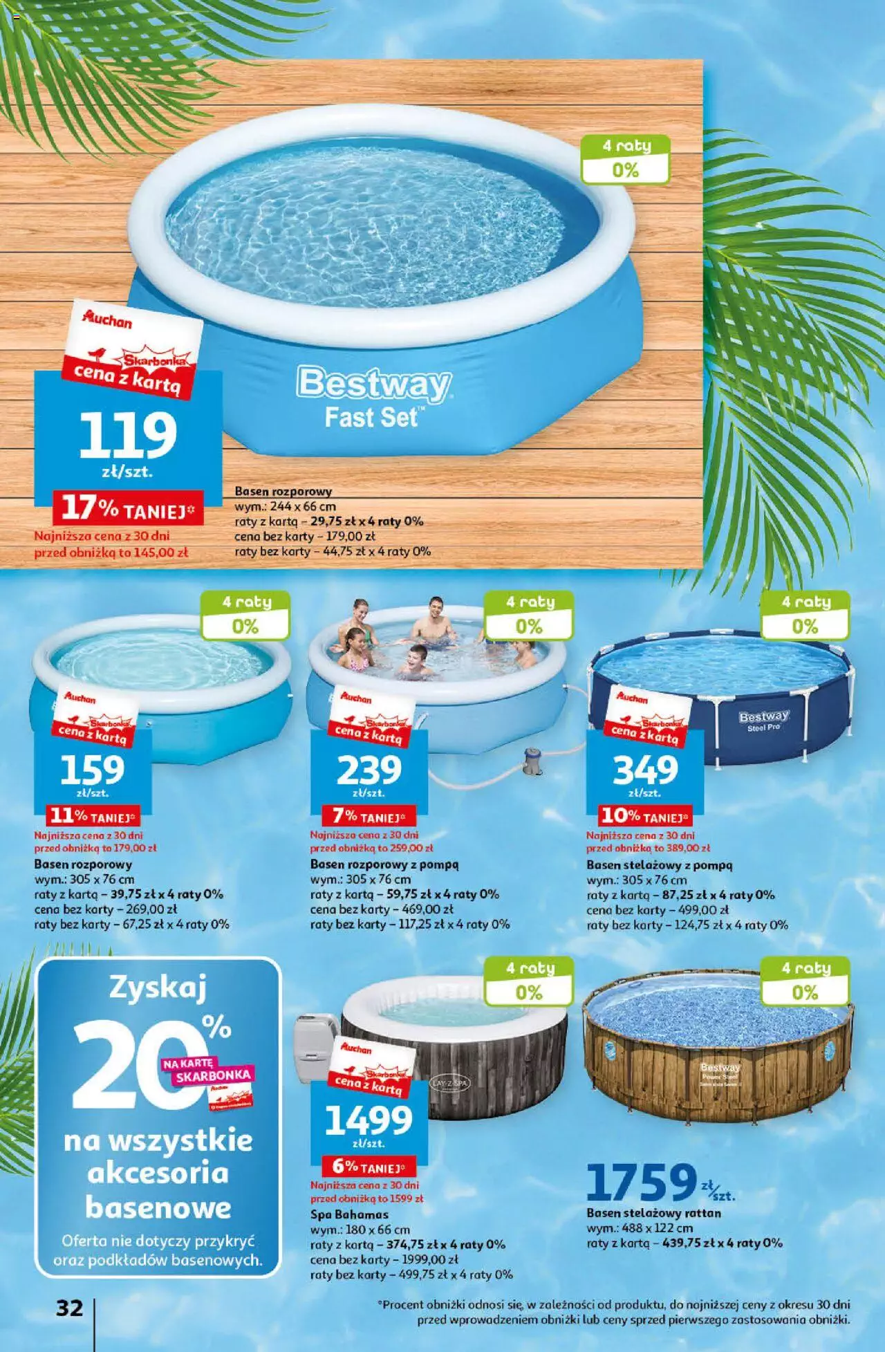 Auchan Korzyści na lato Hipermarket Gazetka ważna od 29.06.2023 do 05.07.2023 strona 32