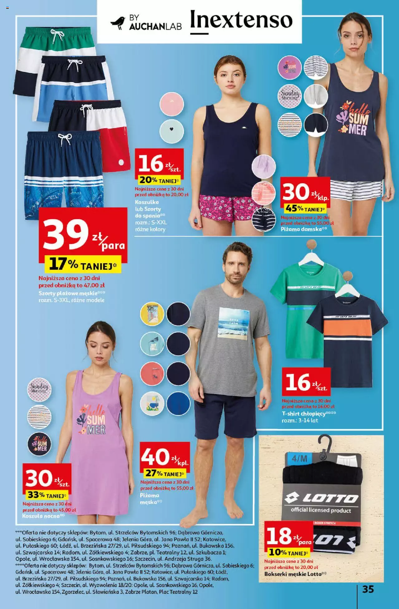 Auchan Korzyści na lato Hipermarket Gazetka ważna od 29.06.2023 do 05.07.2023 strona 35