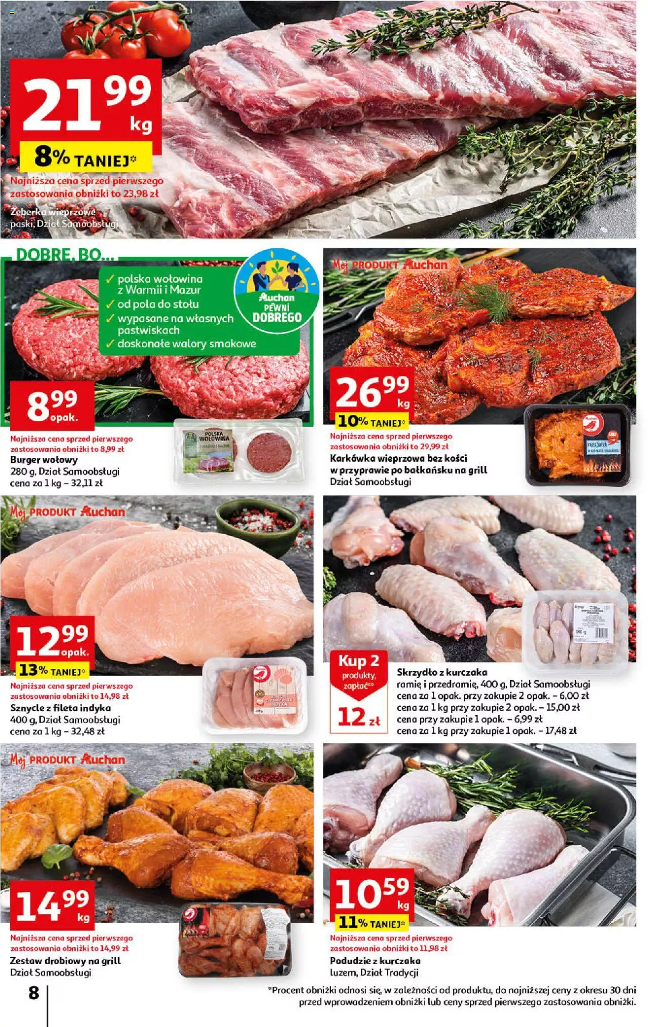 Auchan Korzyści na lato Hipermarket Gazetka ważna od 29.06.2023 do 05.07.2023 strona 8