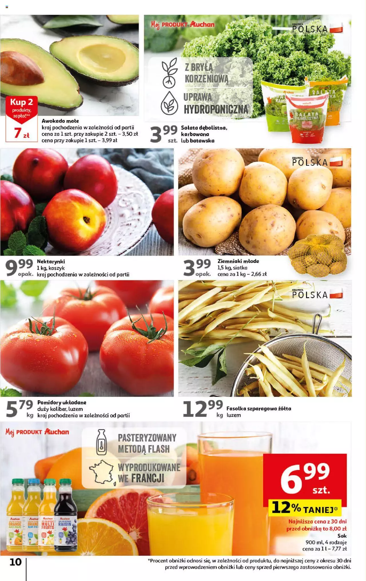 Auchan Korzyści na lato Hipermarket Gazetka ważna od 29.06.2023 do 05.07.2023 strona 10