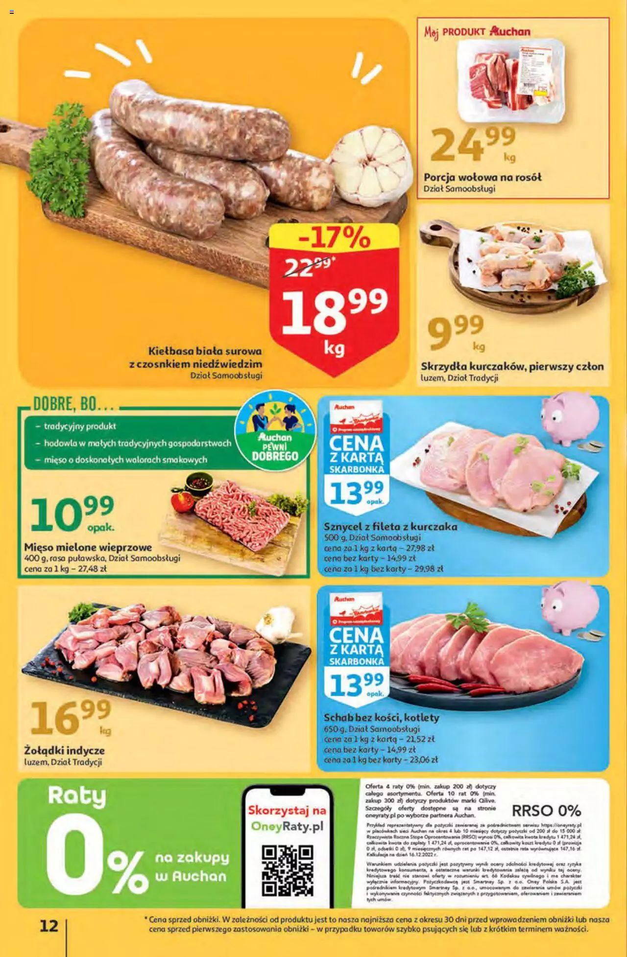 Auchan Korzyści z Kartą Skarbonka Hipermarket Gazetka ważna od 02.02.2023 do 08.02.2023 strona 12