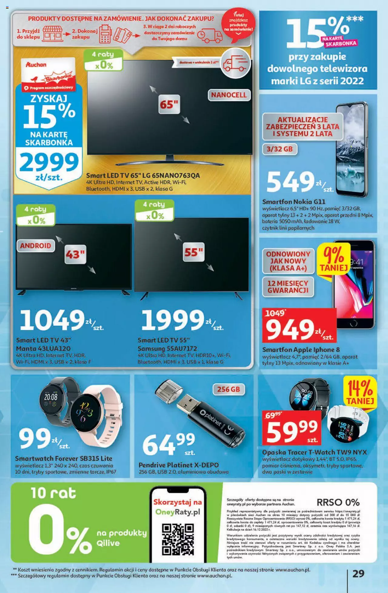 Auchan Korzyści z Kartą Skarbonka Hipermarket Gazetka ważna od 02.02.2023 do 08.02.2023 strona 29
