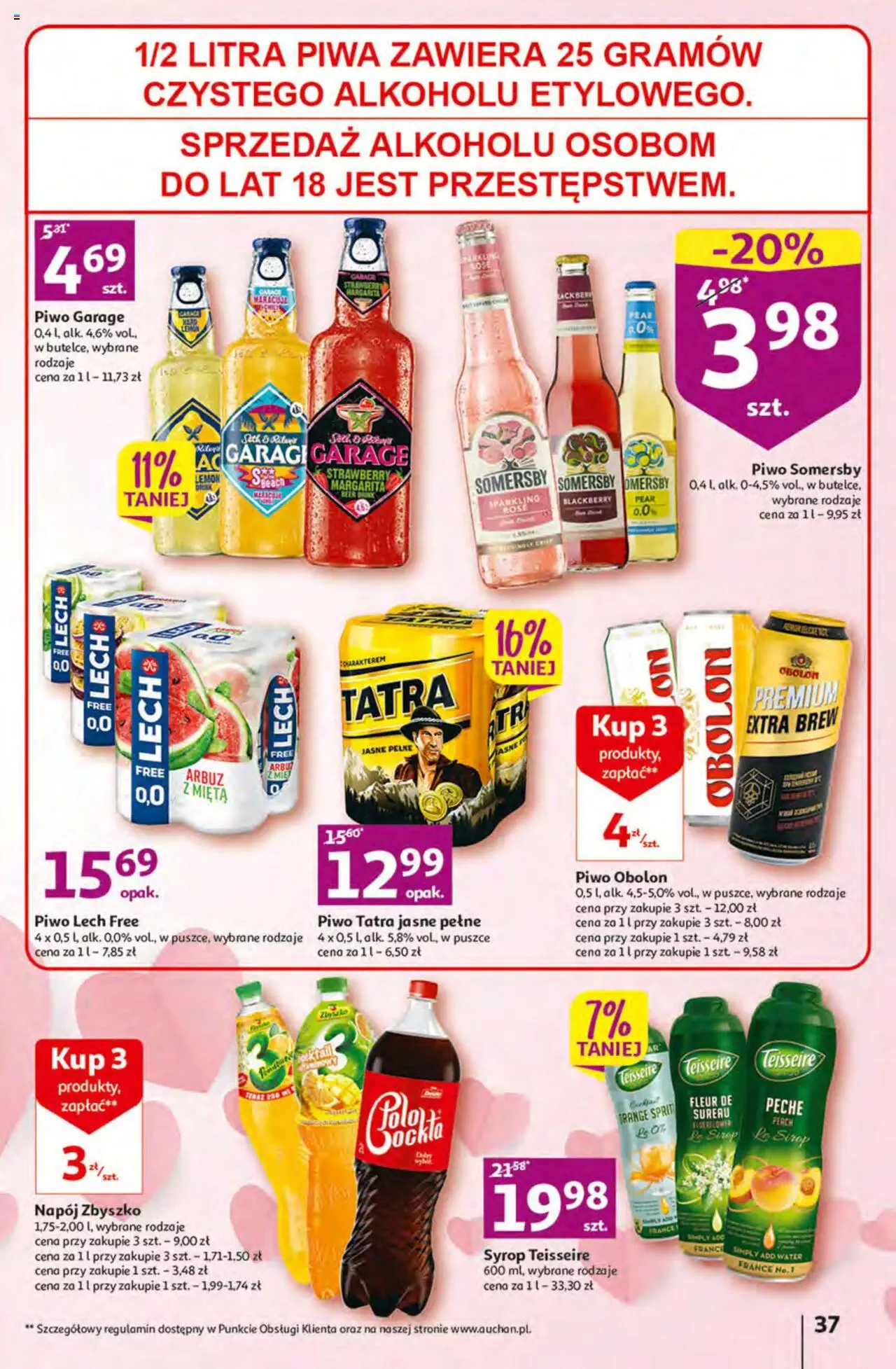 Auchan Korzyści z Kartą Skarbonka Hipermarket Gazetka ważna od 02.02.2023 do 08.02.2023 strona 37