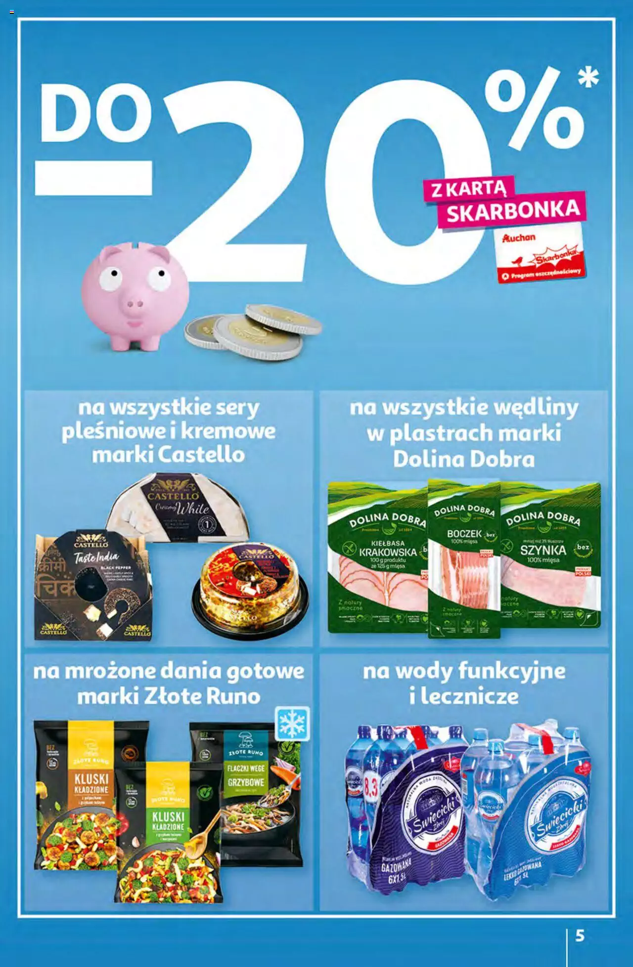 Auchan Korzyści z Kartą Skarbonka Hipermarket Gazetka ważna od 02.02.2023 do 08.02.2023 strona 5