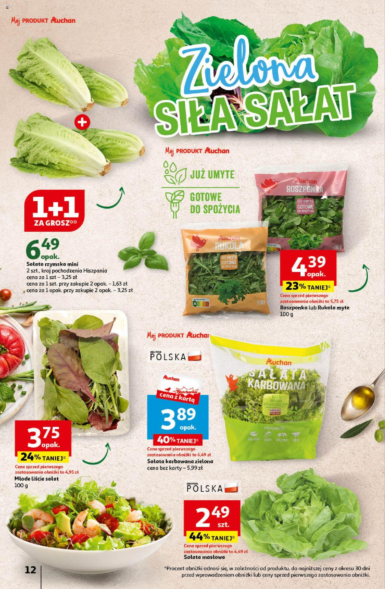 Auchan Koszyk Oszczędności Auchan Hipermarket  Gazetka ważna od 16.05.2024 do 22.05.2024 strona 12