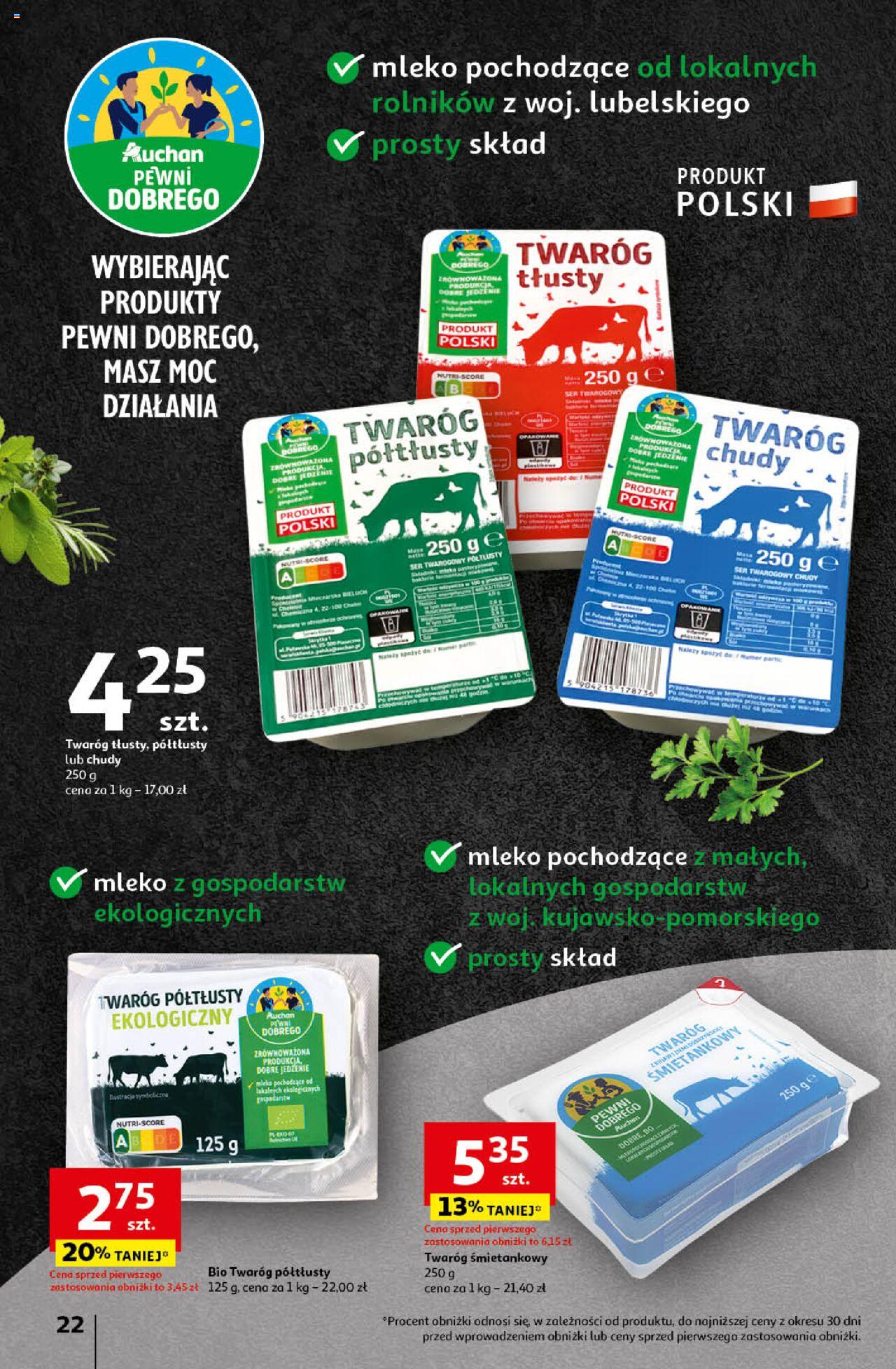 Auchan Koszyk Oszczędności Auchan Hipermarket  Gazetka ważna od 16.05.2024 do 22.05.2024 strona 22