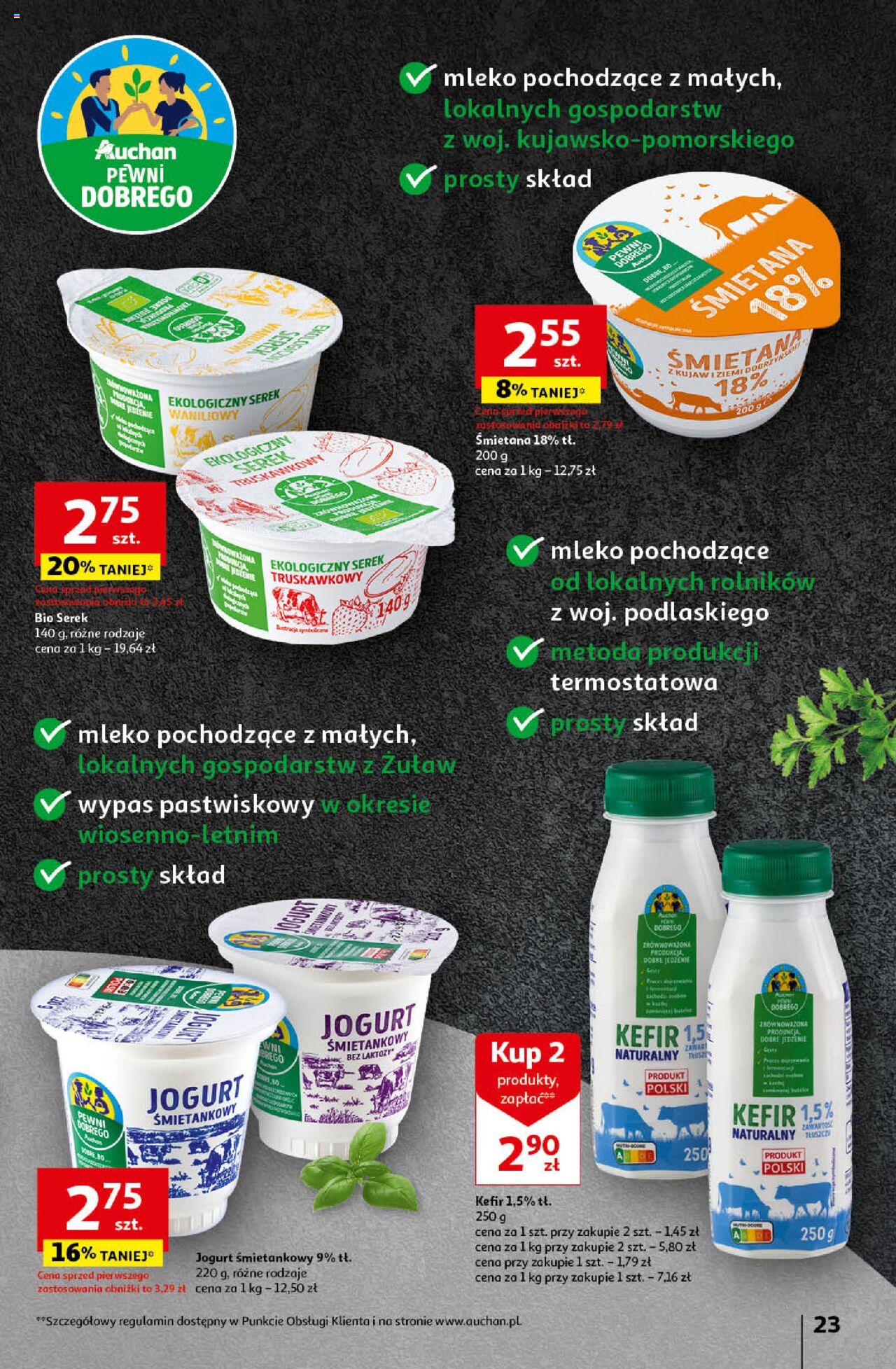 Auchan Koszyk Oszczędności Auchan Hipermarket  Gazetka ważna od 16.05.2024 do 22.05.2024 strona 23