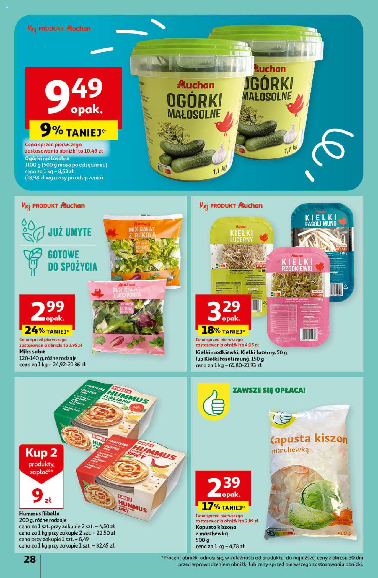 Auchan Koszyk Oszczędności Auchan Hipermarket  Gazetka ważna od 16.05.2024 do 22.05.2024 strona 28