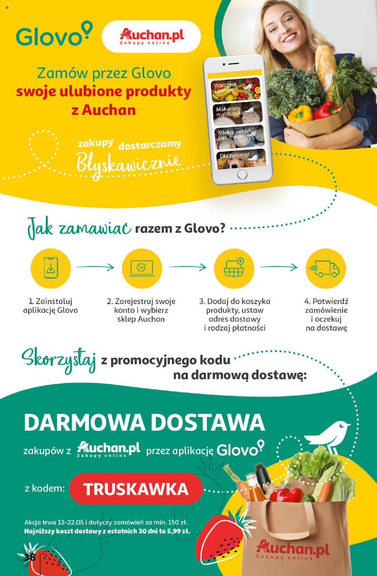 Auchan Koszyk Oszczędności Auchan Hipermarket  Gazetka ważna od 16.05.2024 do 22.05.2024 strona 38