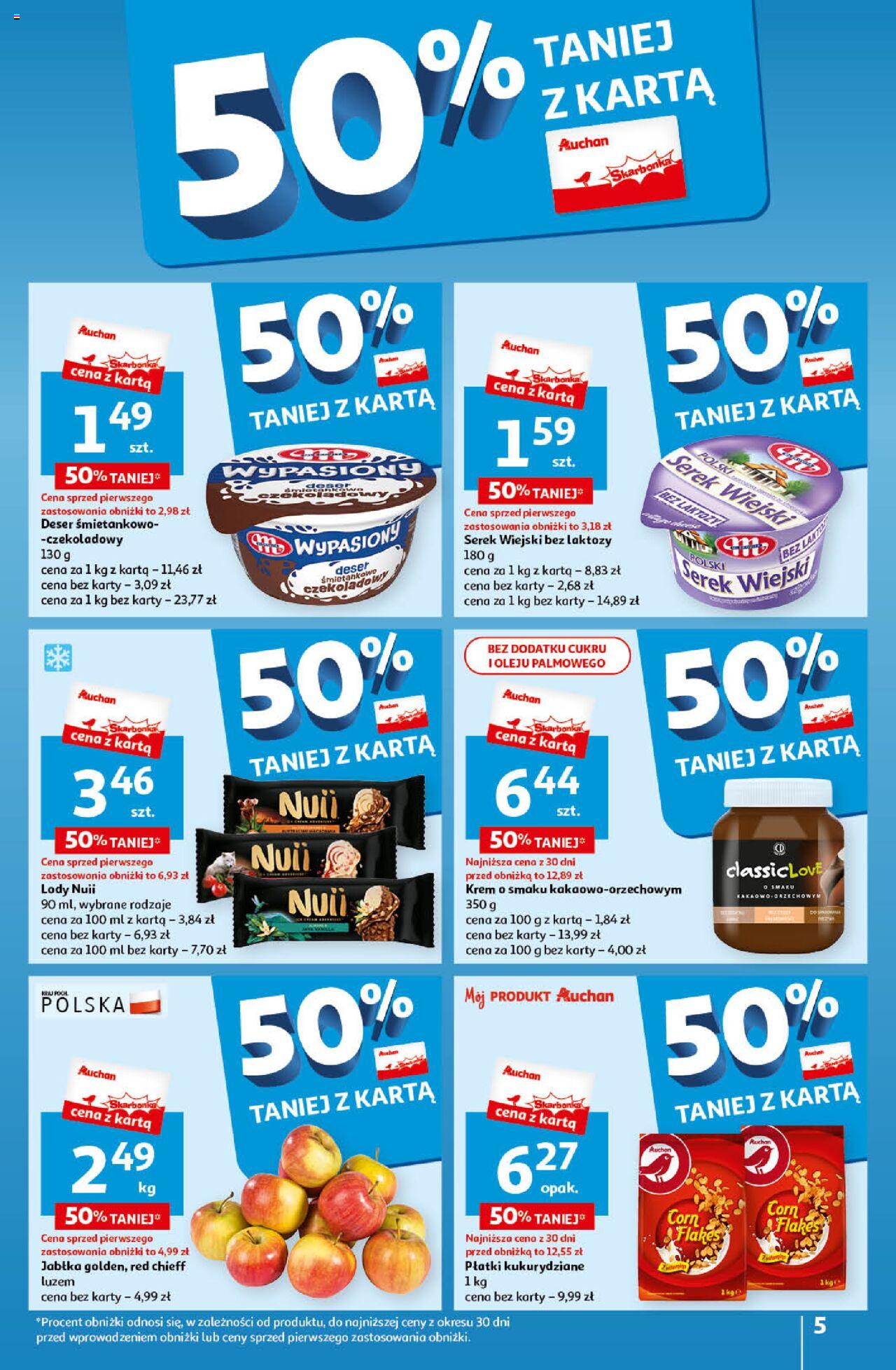 Auchan Koszyk Oszczędności Auchan Hipermarket  Gazetka ważna od 16.05.2024 do 22.05.2024 strona 5