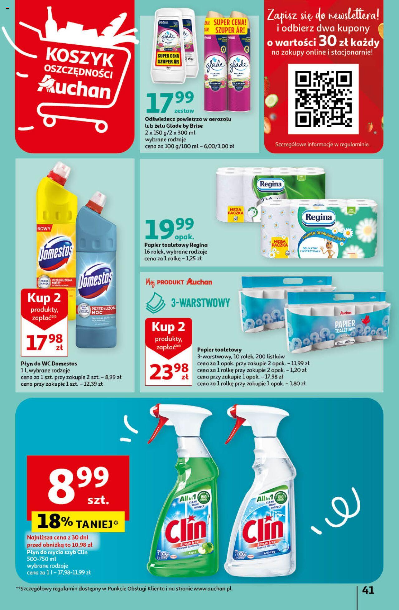 Auchan Koszyk Oszczędności Auchan Hipermarket  Gazetka ważna od 16.05.2024 do 22.05.2024 strona 41