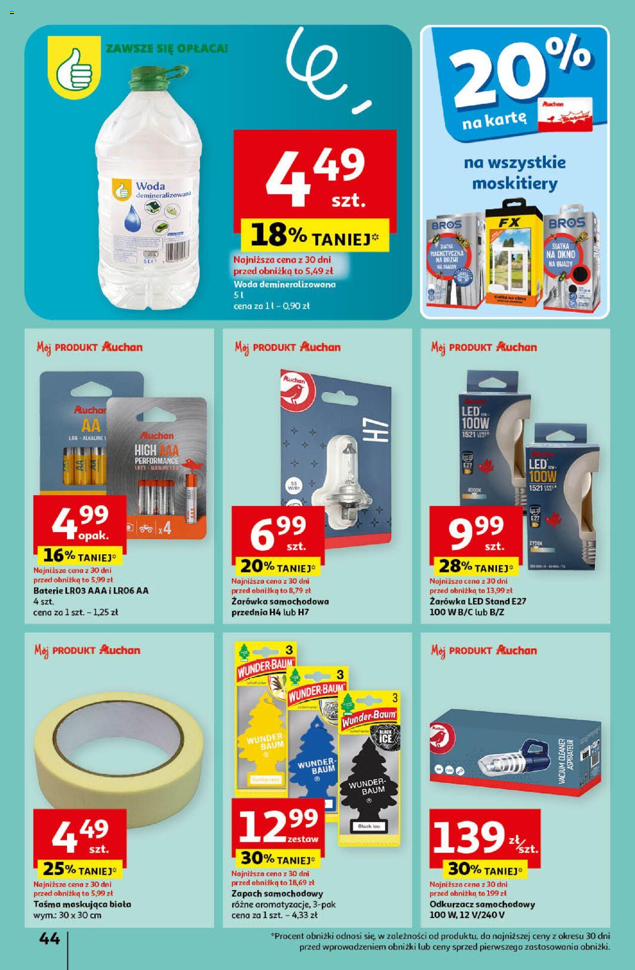 Auchan Koszyk Oszczędności Auchan Hipermarket  Gazetka ważna od 16.05.2024 do 22.05.2024 strona 44